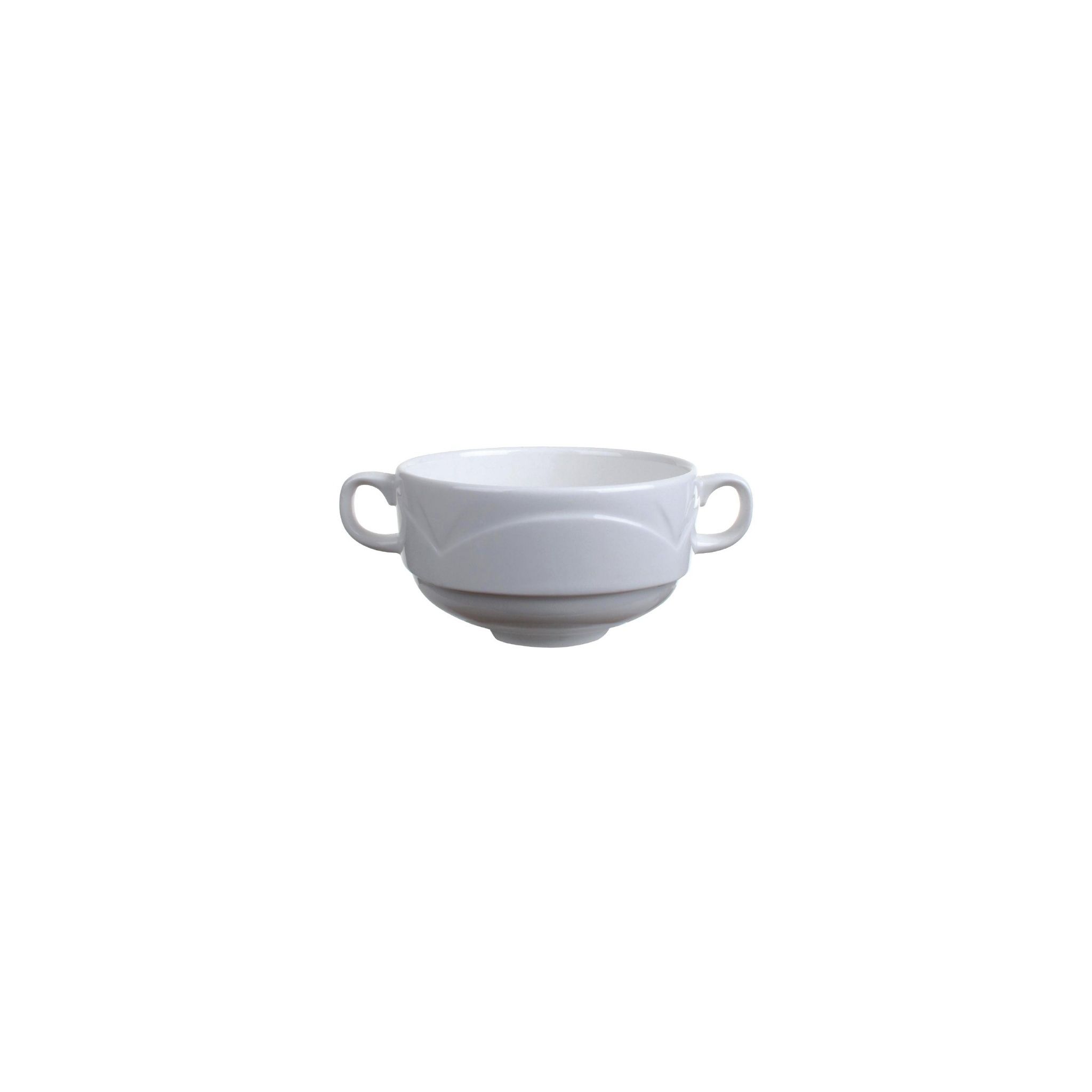 Steelite Bianco V8230 Handled Soup Cups White 284ml (Pack of 36)