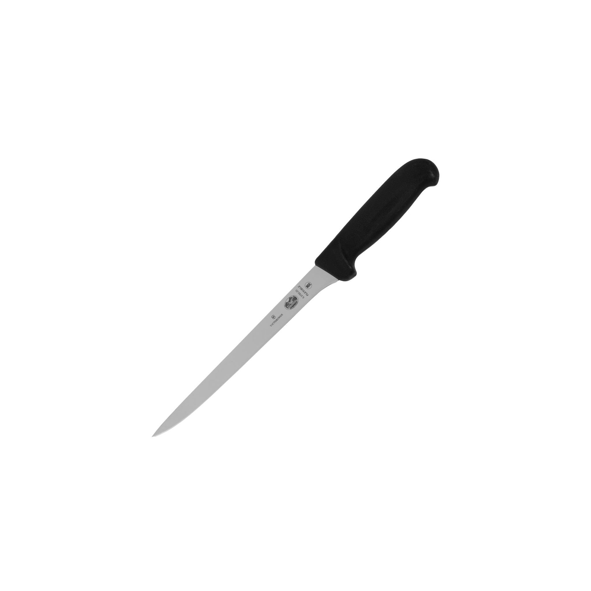 Victorinox CW456 Fibrox Narrow Flexible Blade Fillet Knife Black 7.9"