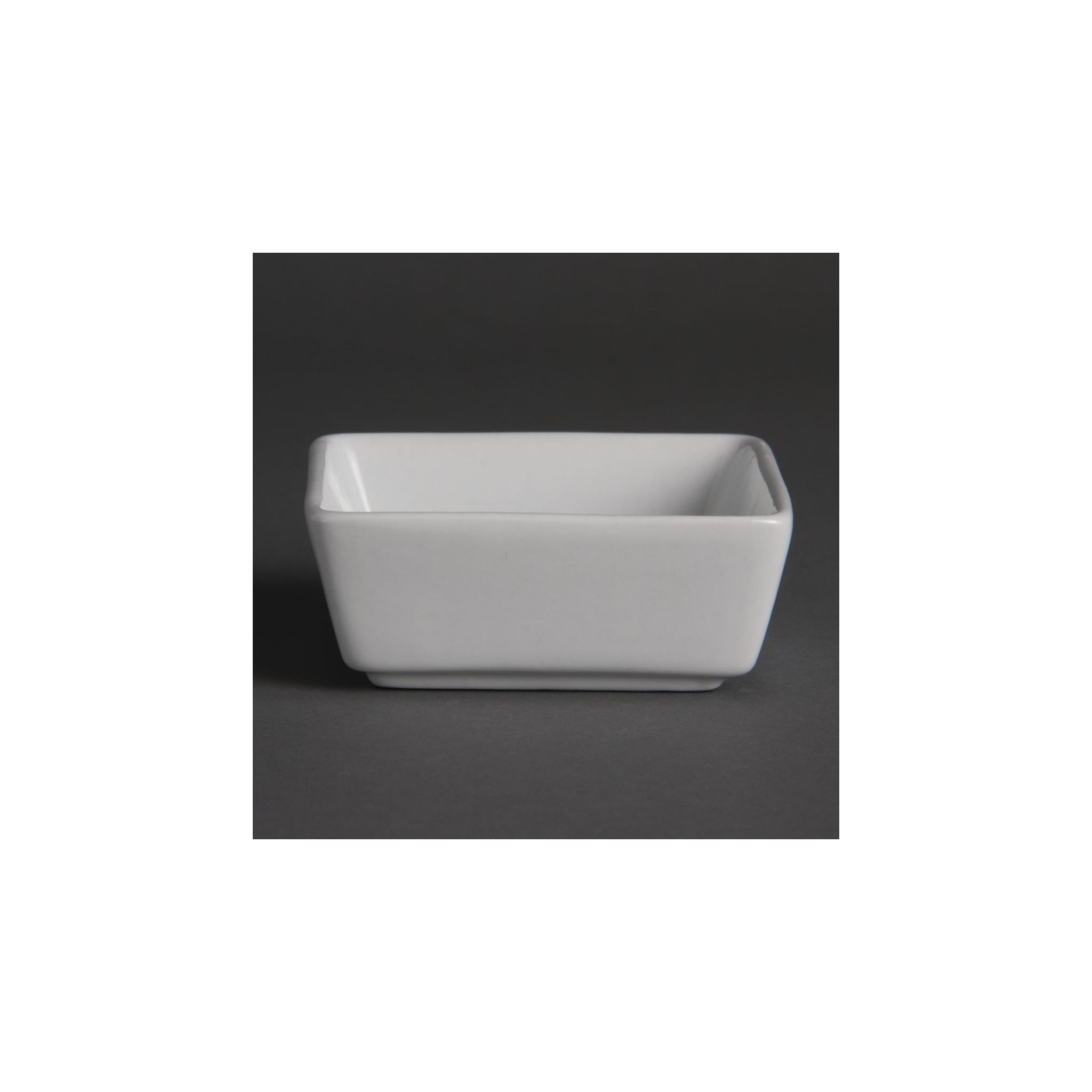 Olympia Mini Y729 Square Dishes White 90ml (Pack of 12)