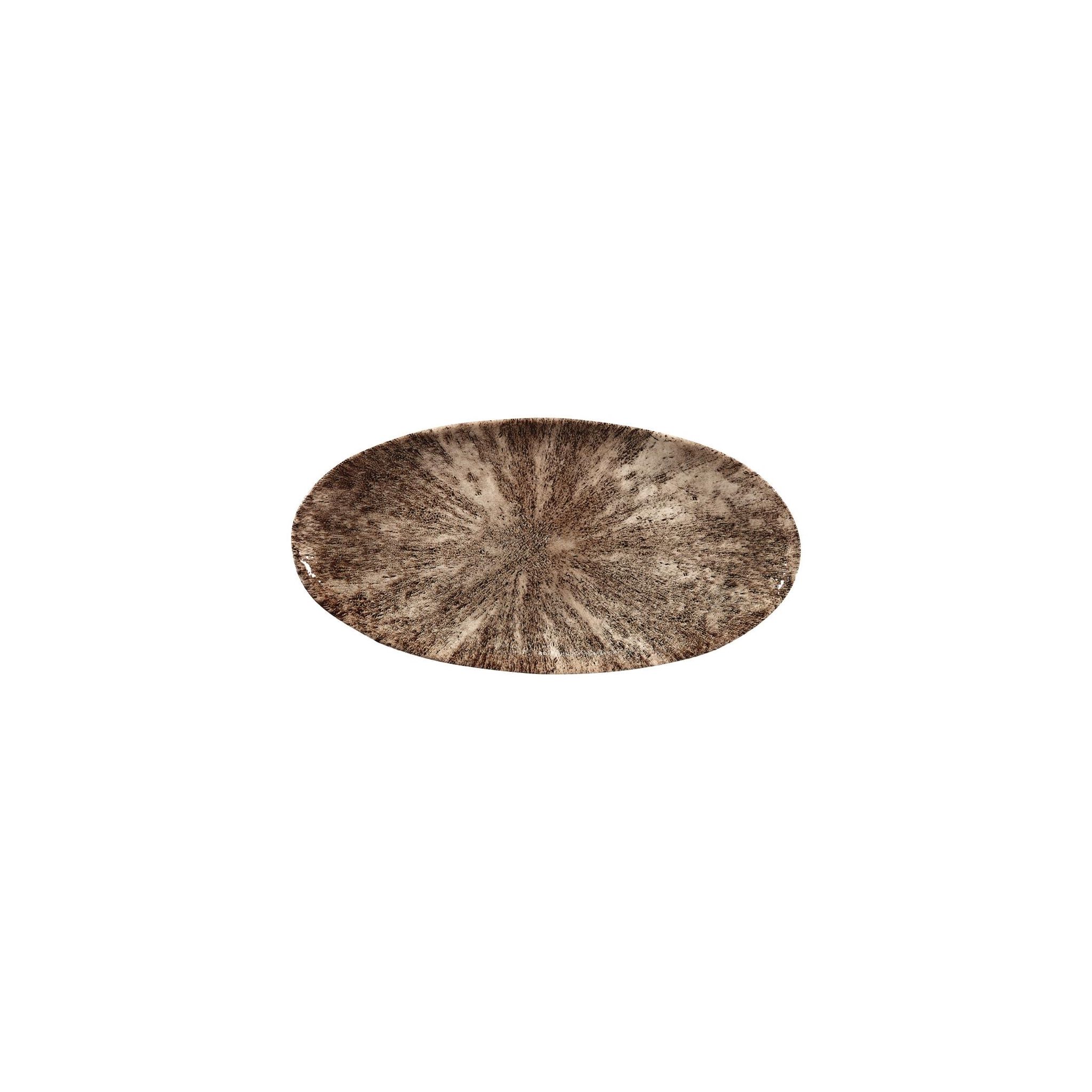 Churchill Studio Prints Stone FC145 Chefs Plates Zircon Brown 347 x 173mm (Pack of 6)
