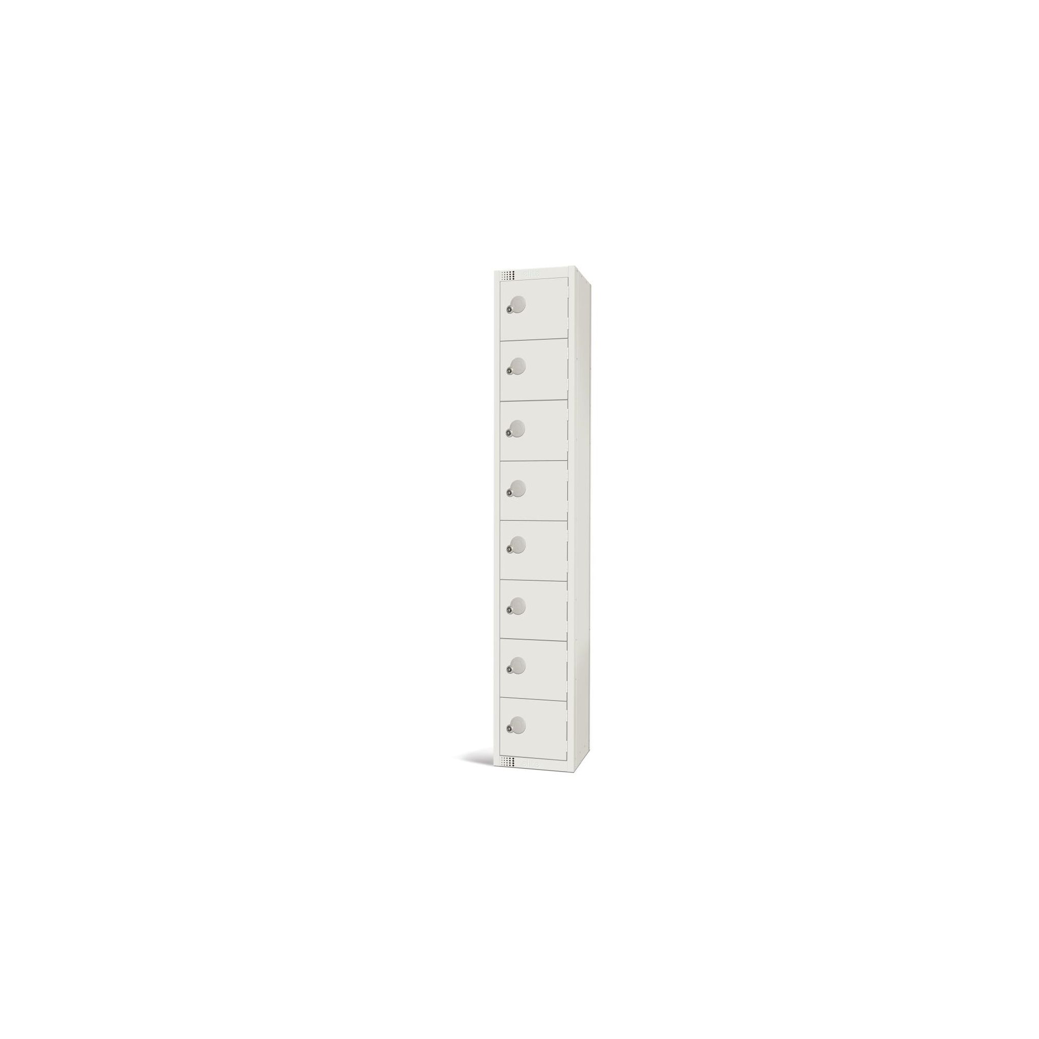 Elite Lockers GR308-EL Eight Door Electronic Combination Locker White