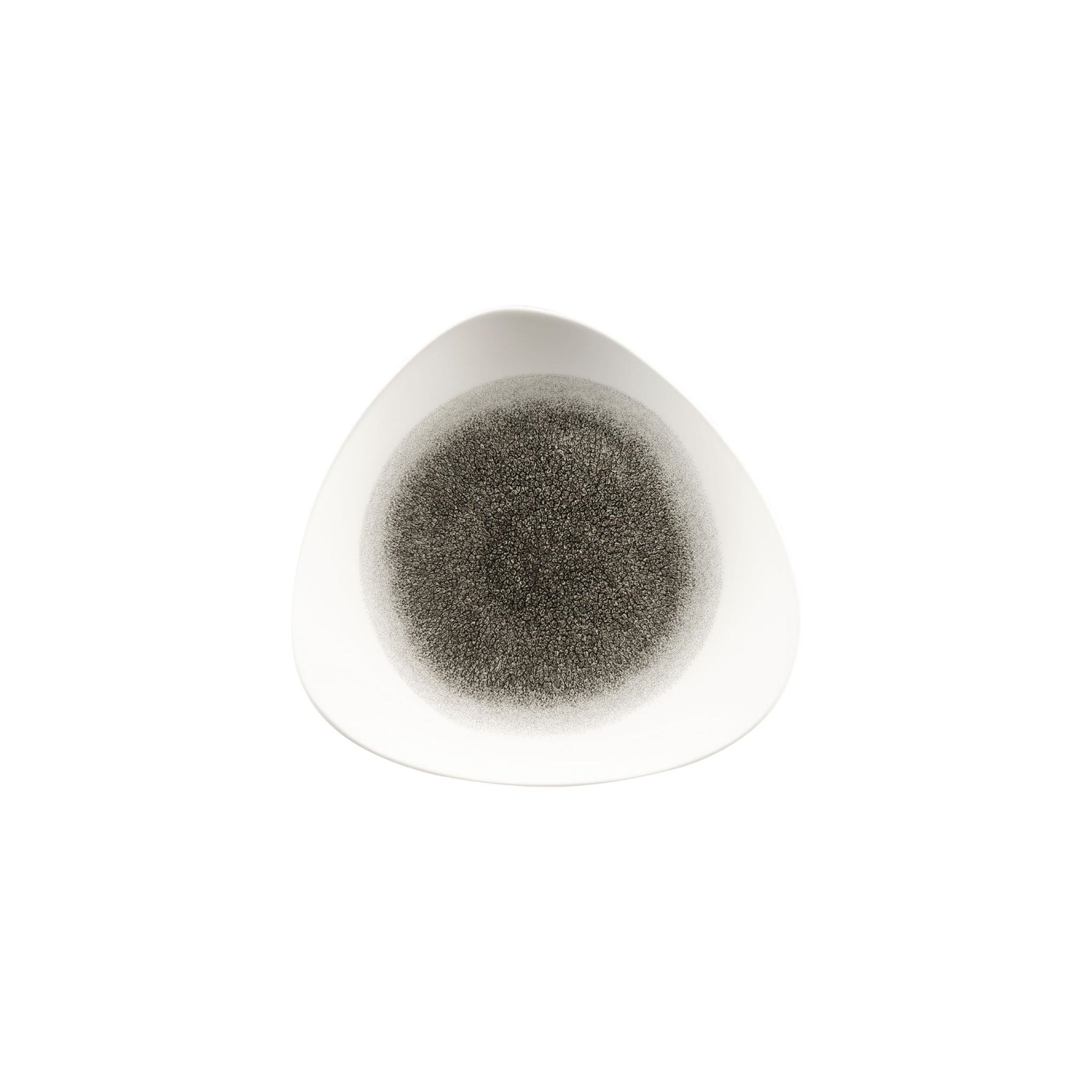 Churchill Studio Prints Raku FC131 Triangle Plates Quartz Black 265mm (Pack of 12)