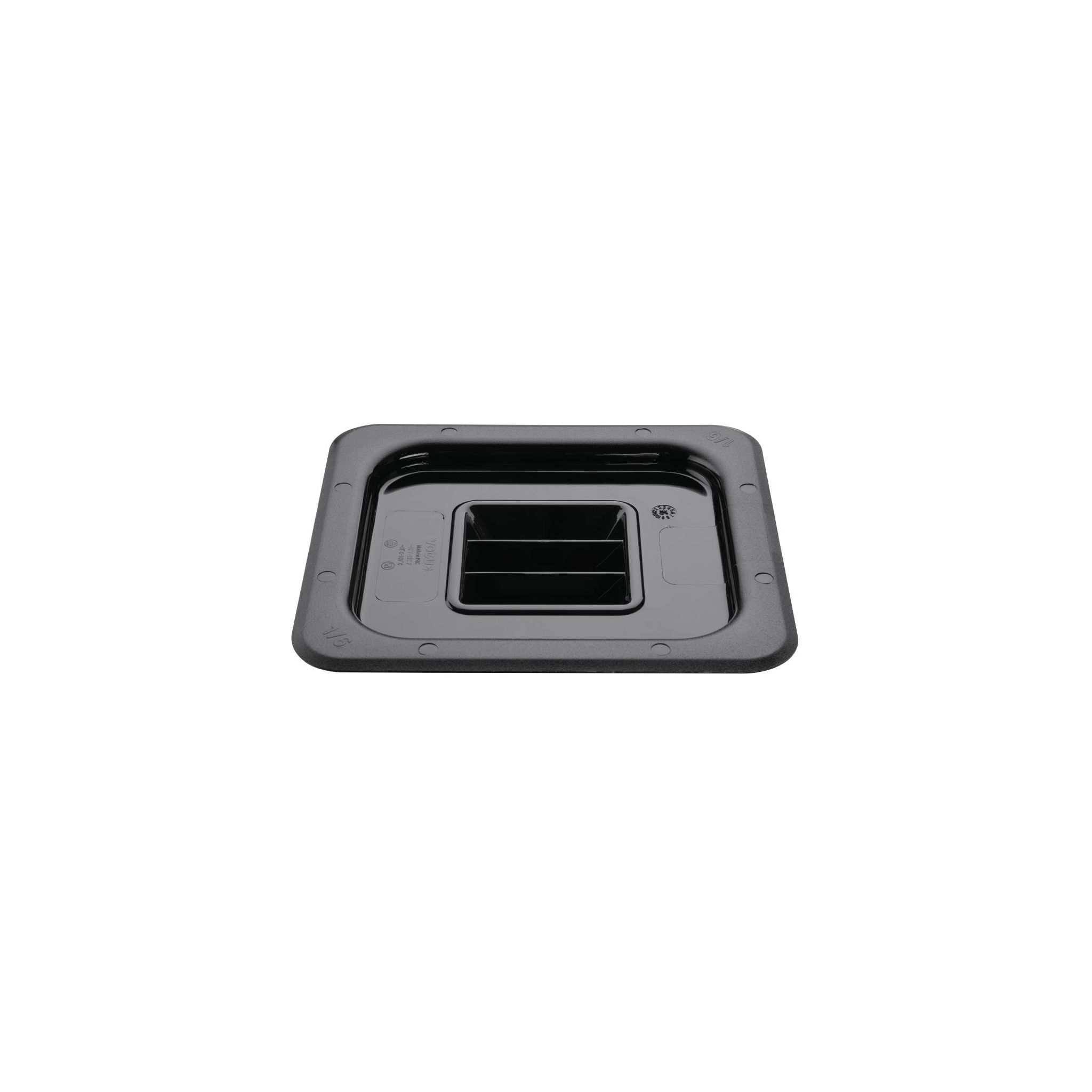 Vogue U478 Polycarbonate 1/6 Gastronorm Lid Black