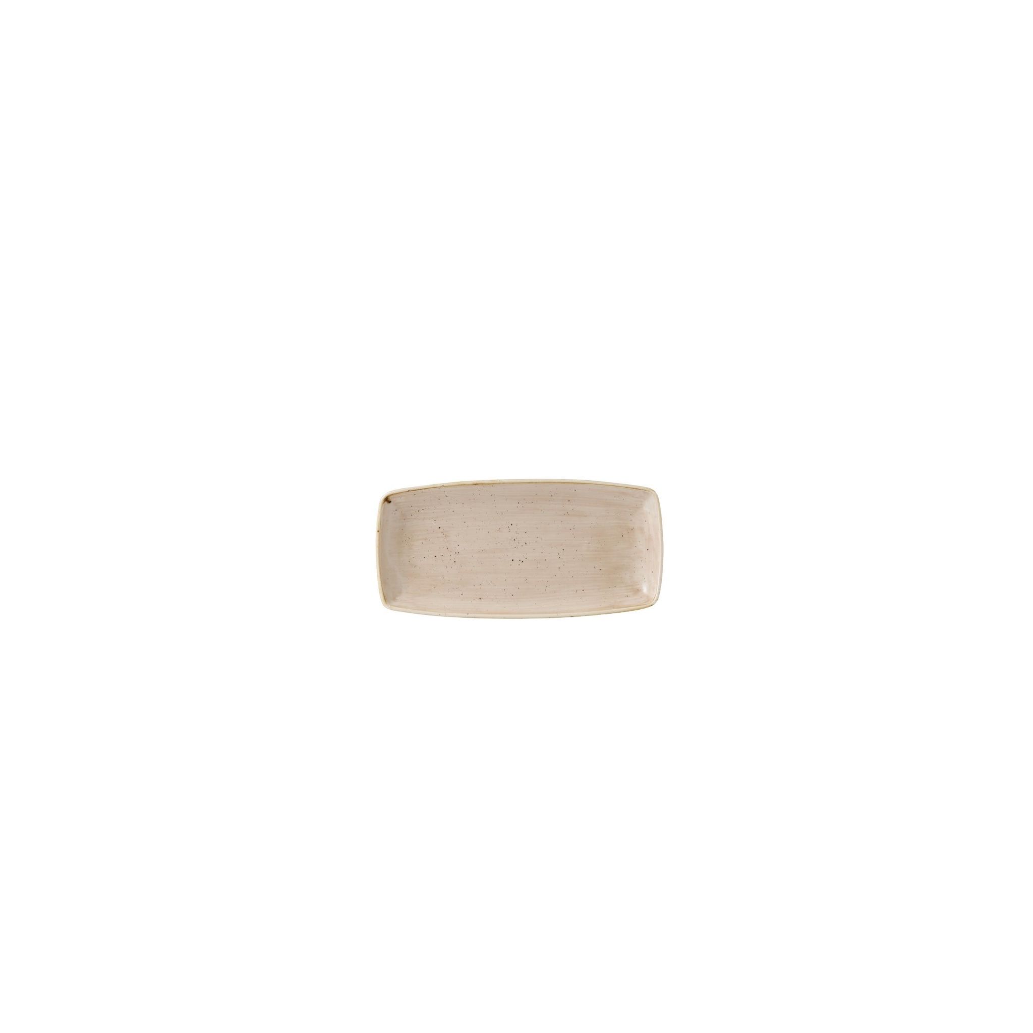 Churchill Stonecast GR944 Rectangular Plates Nutmeg Cream 145 x 295mm (Pack of 12)