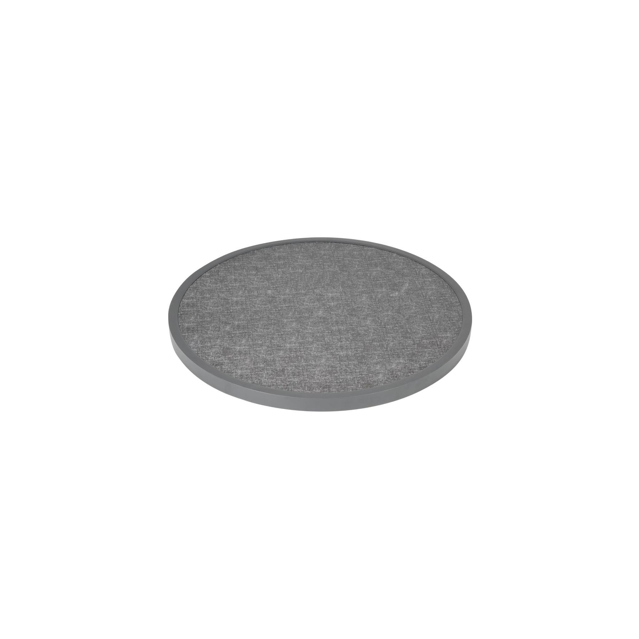 Bolero DL489 Fibre Glass Round Table Top Brushed Black 580mm