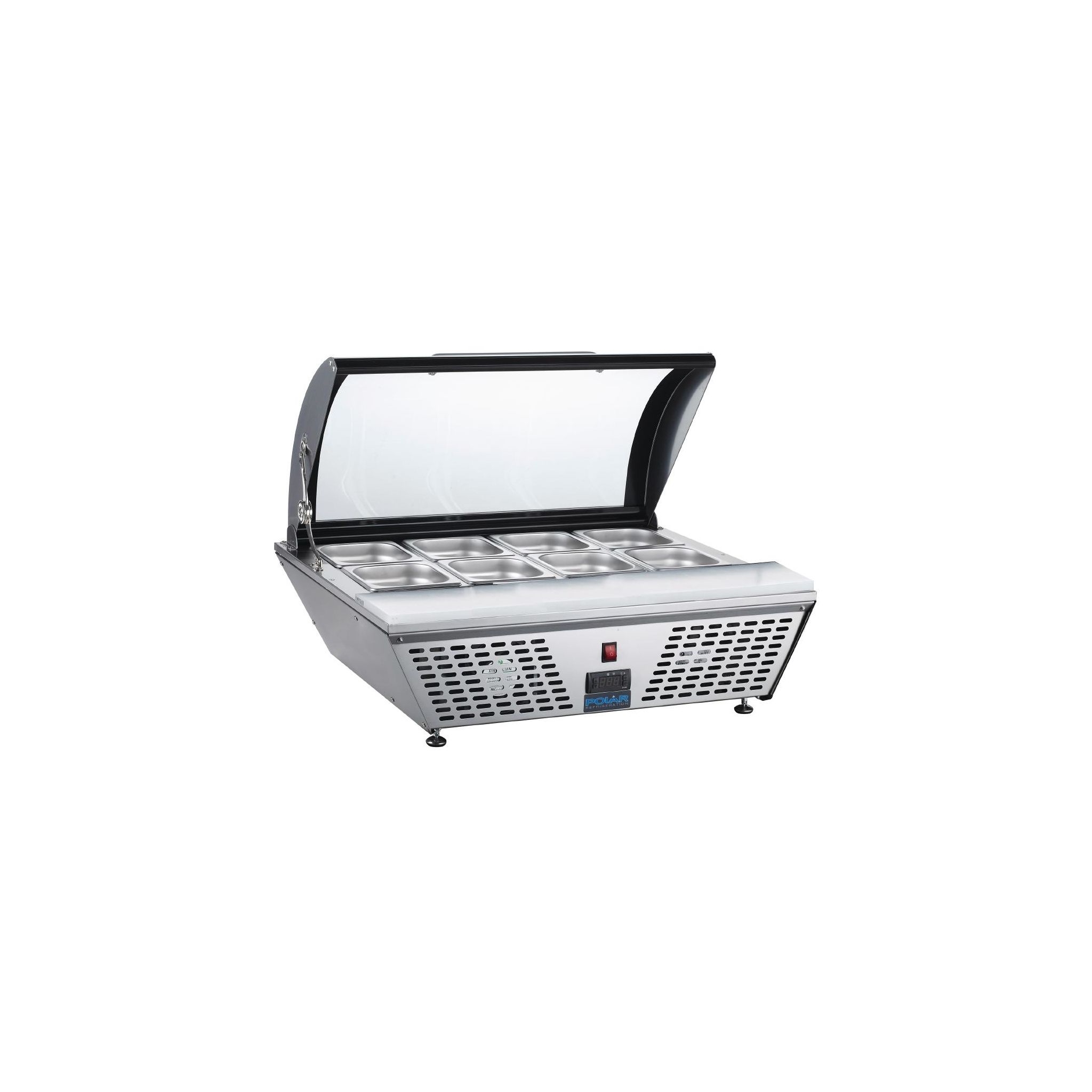 Polar G-Series GP293 4 x 1/3GN Refrigerated Countertop Food Prep Display Topping Unit