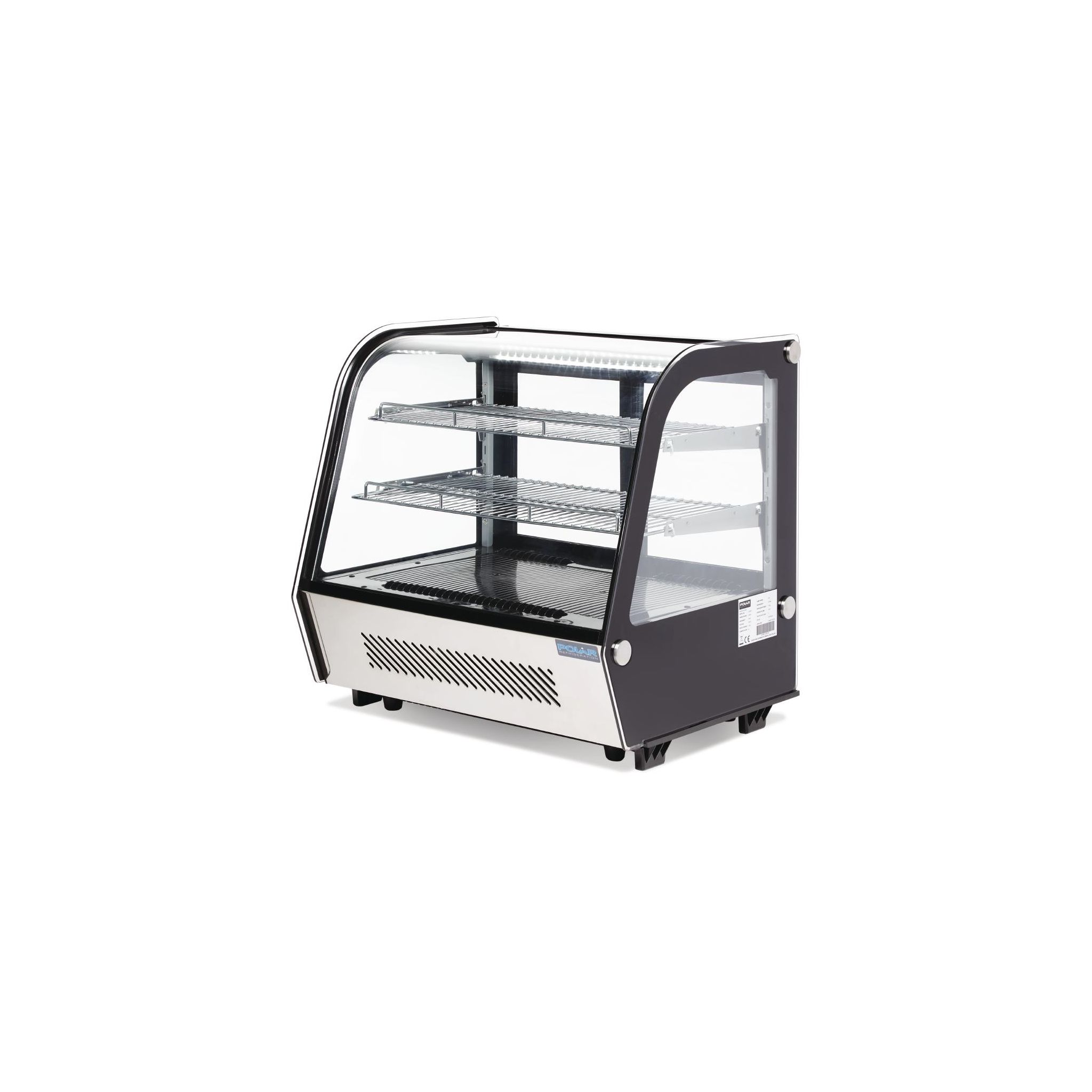 Polar G-Series GP292 120 Ltr Countertop Energy Efficient Curved Glass Refrigerated Display Case