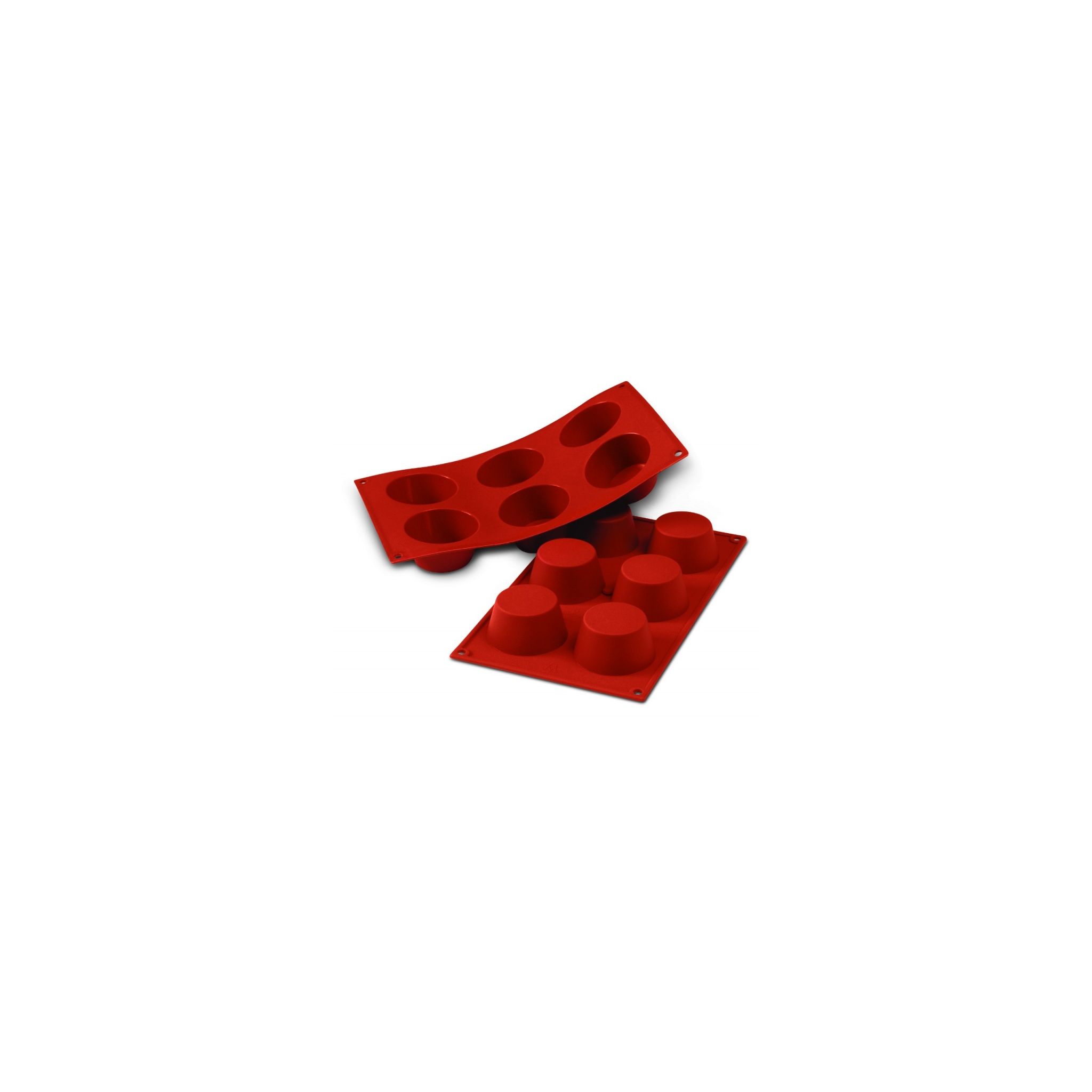 Silikomart 12250-15 6 Medium Muffin 69mm Mould Sheet