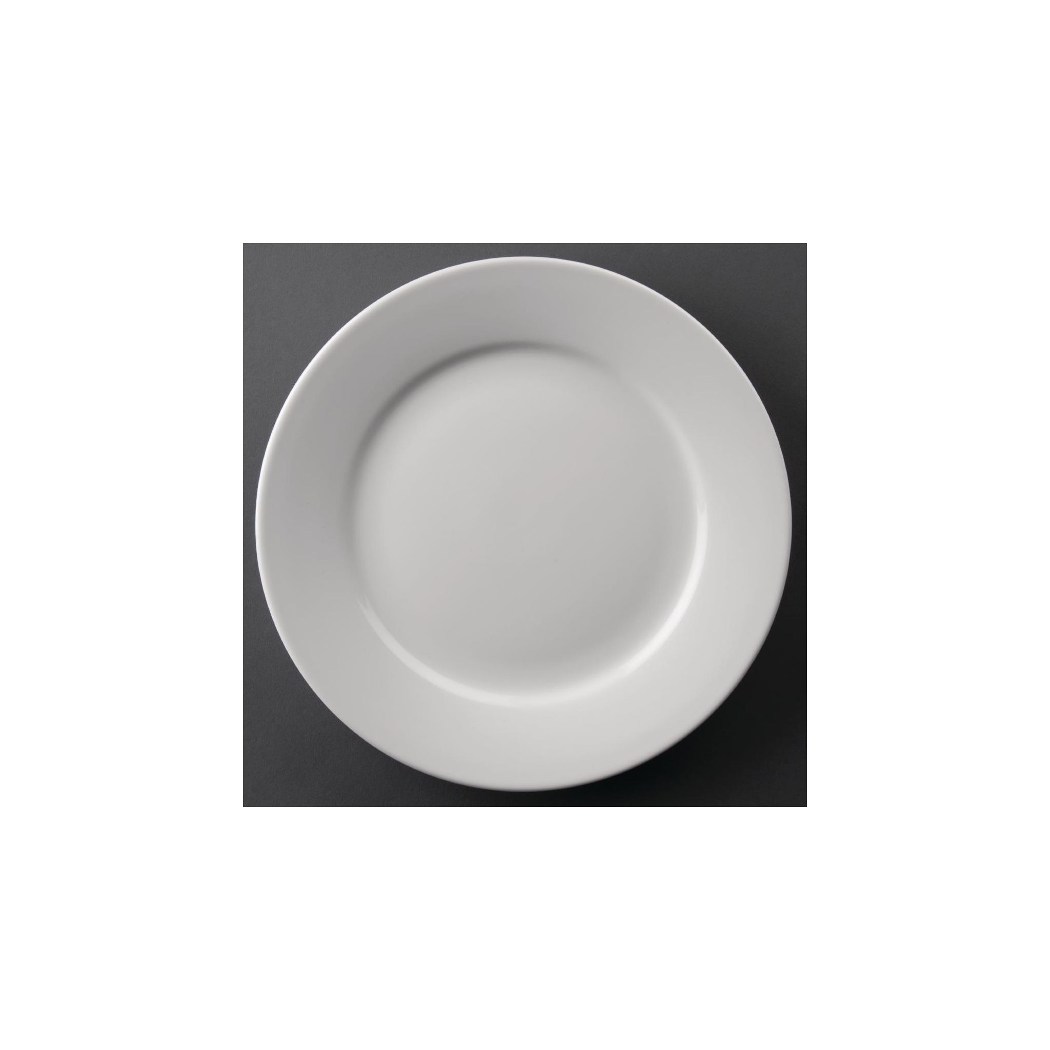 Olympia Athena CC208 Wide Rimmed Plates 228mm White (Pack of 12)