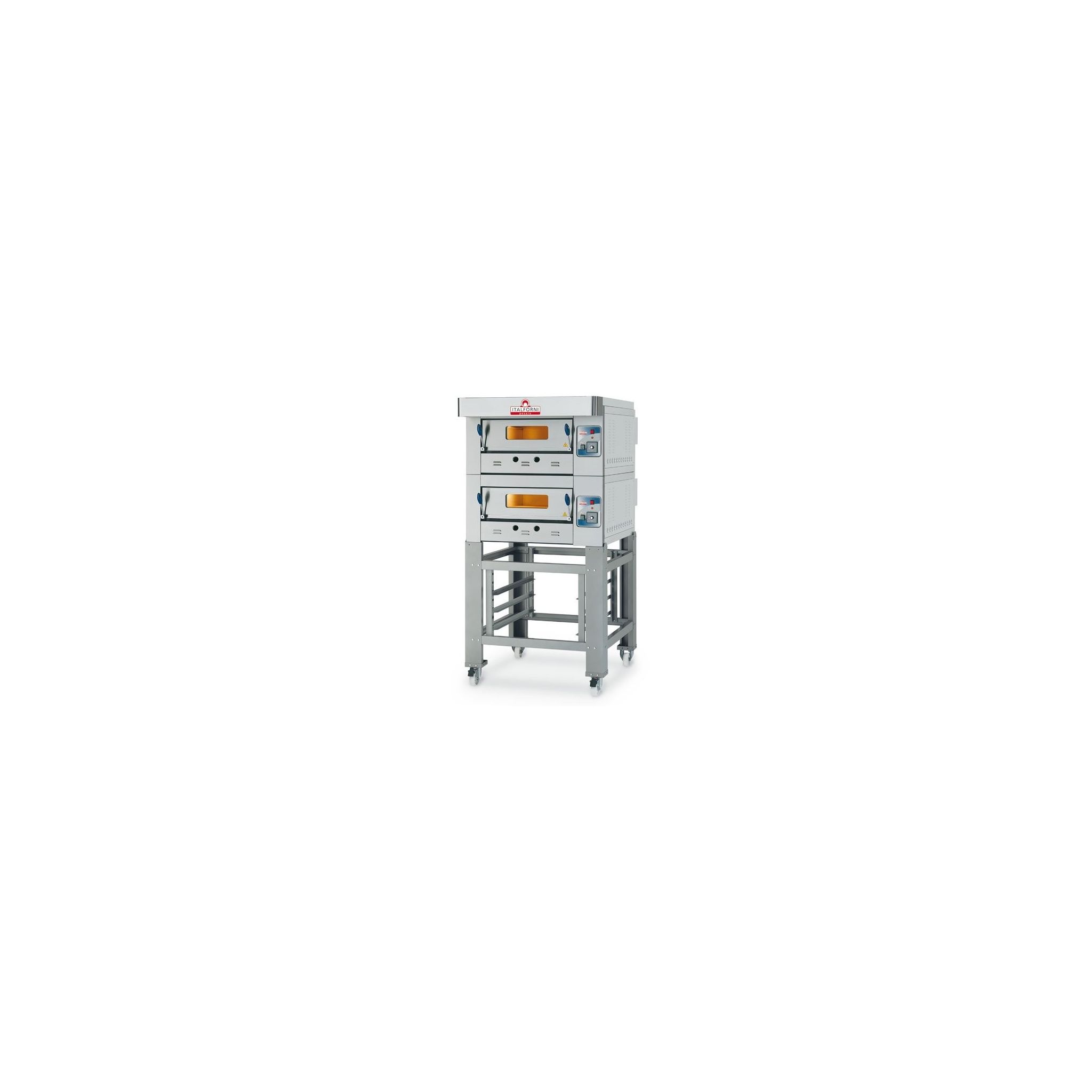 Italforni EGA-2-N Heavy Duty Natural Gas Twin Deck Pizza Oven