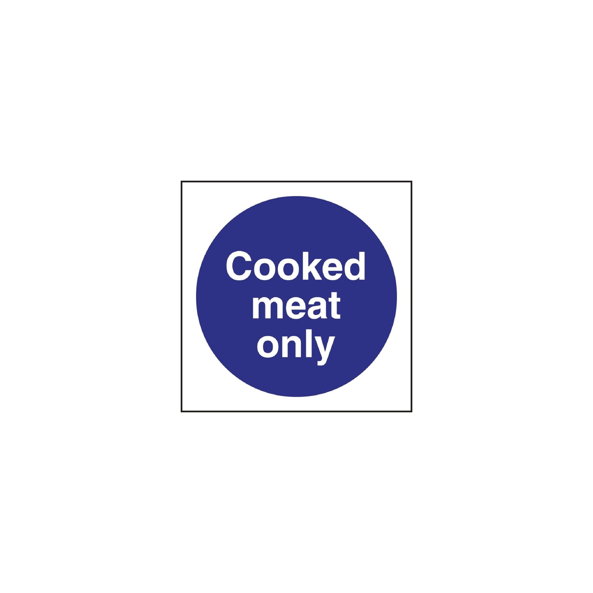 Vogue L959 Cooked Meat Only Sign