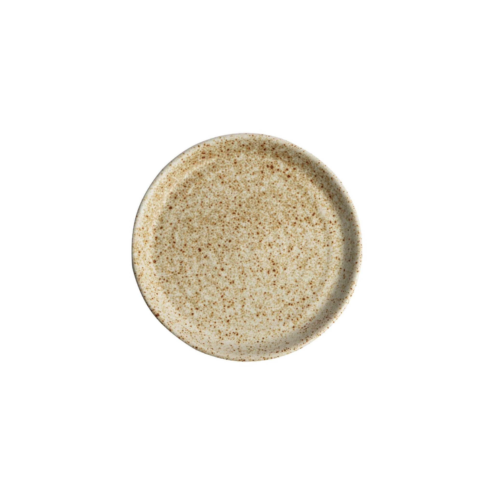 Olympia Canvas FA337 Small Rim Round Plate Wheat 180mm (Pack of 6)