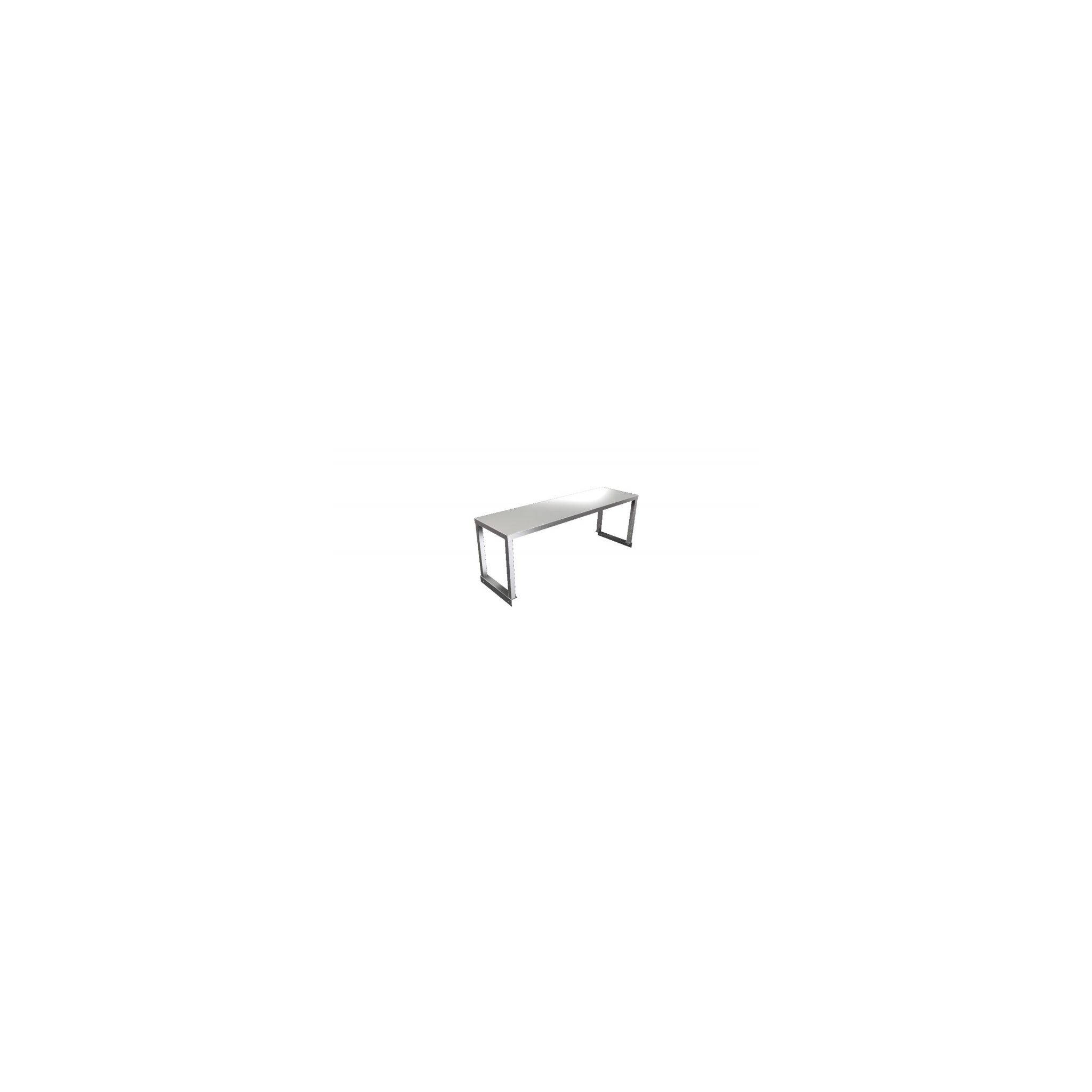 Parry SHELFST12350-HEATED 1200mm Heated Single Tier Stainless Steel Chefs Rack