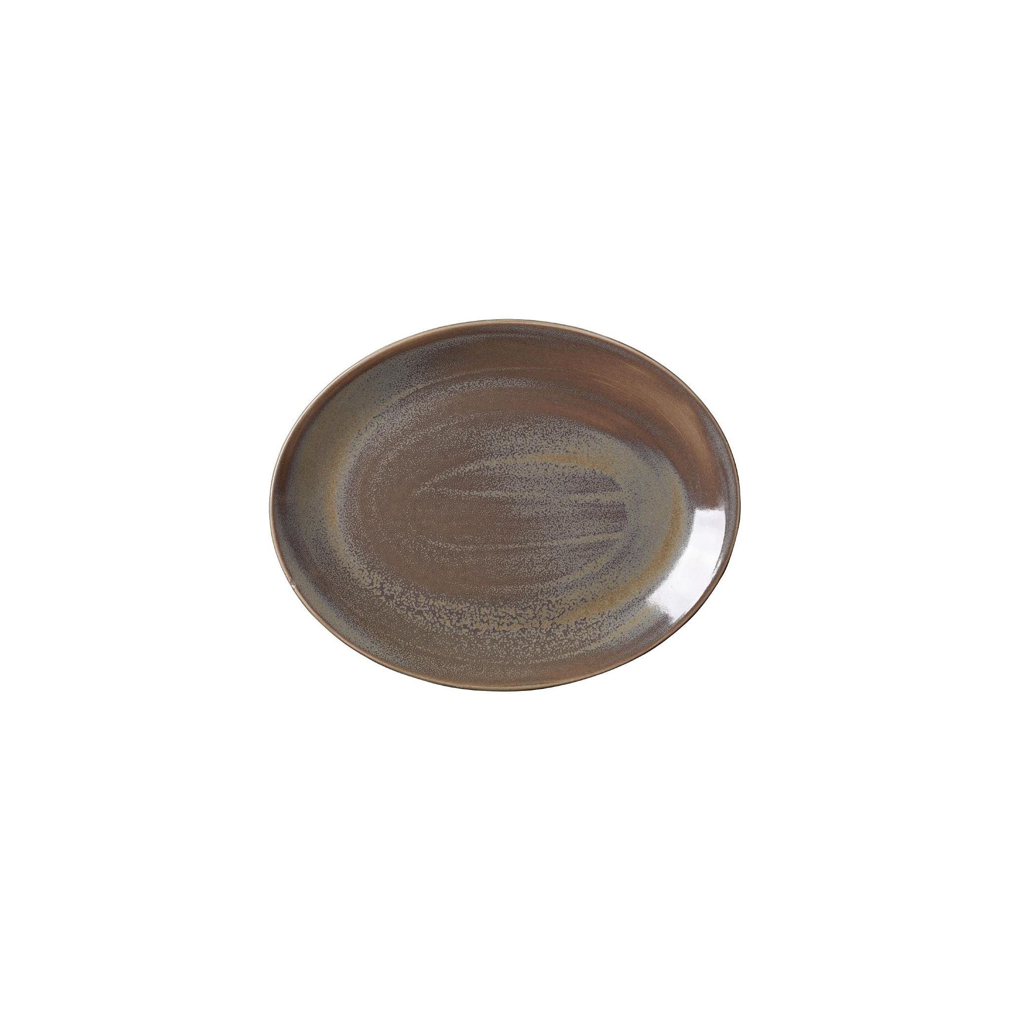 Steelite Revolution VV1914 Granite Oval Coupe Plates 342mm (Pack of 12)