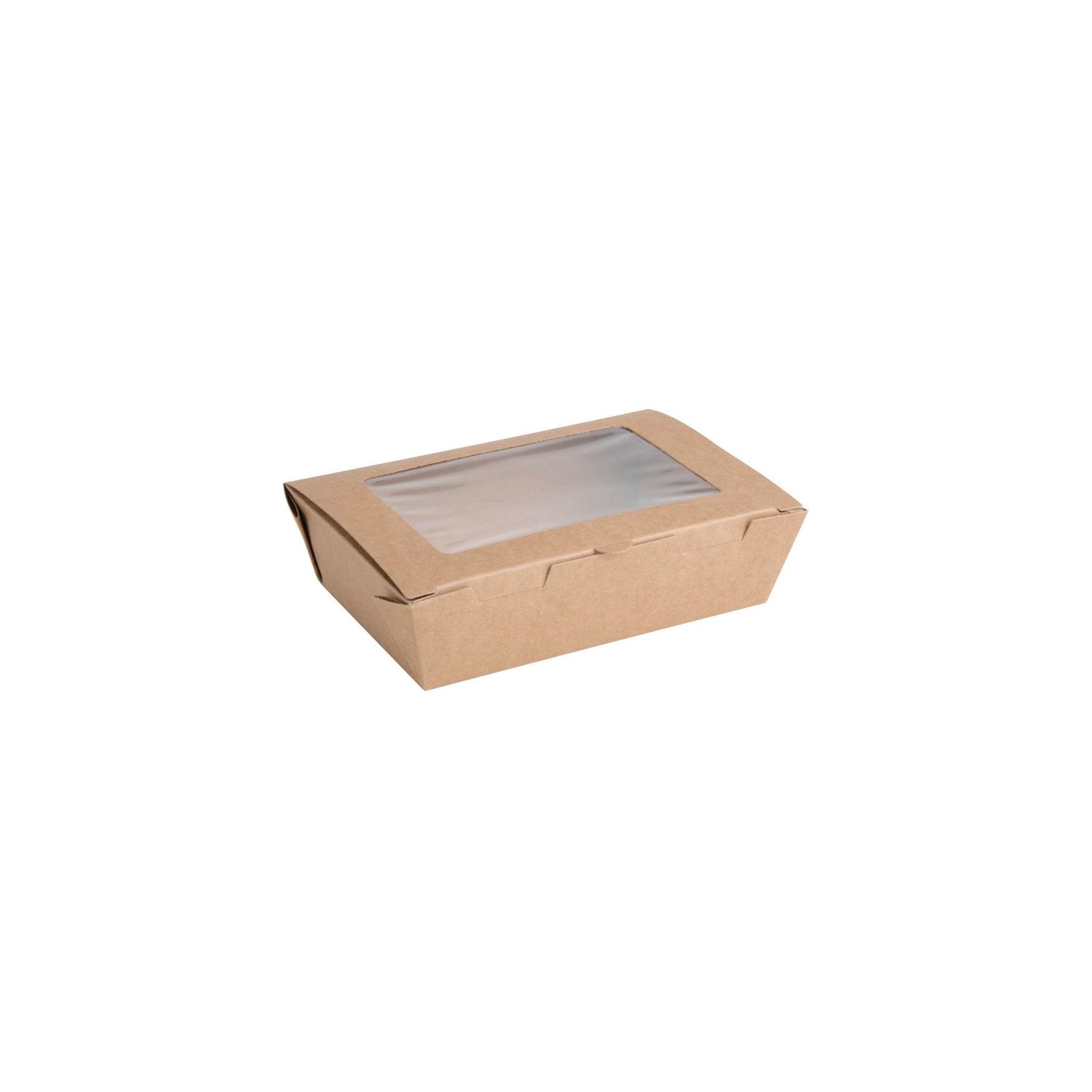 Fiesta Compostable FB676 Salad Boxes with PLA Windows 700ml (Pack of 200)