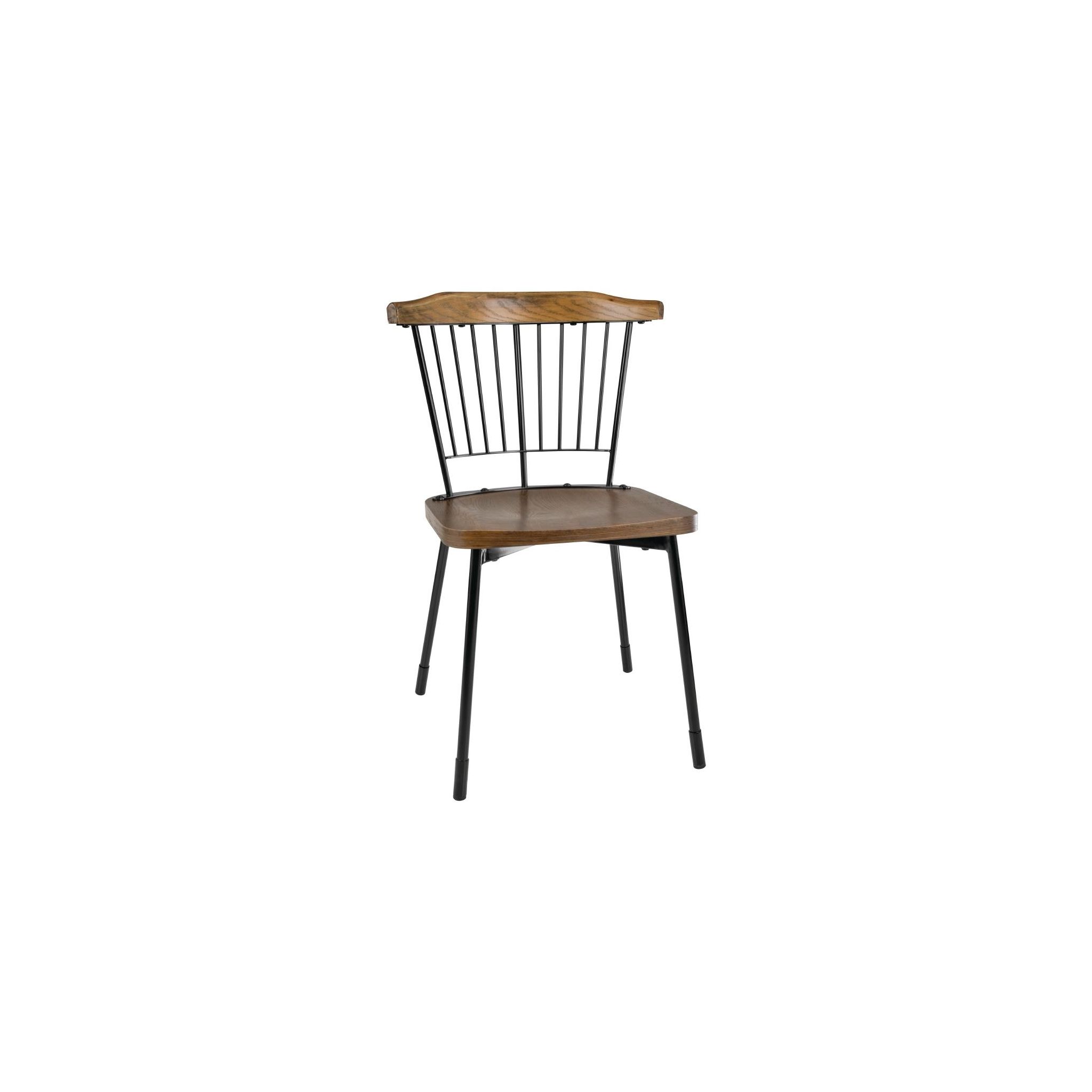 Bolero FB871 Scandi Side Chairs Black (Pack of 2)