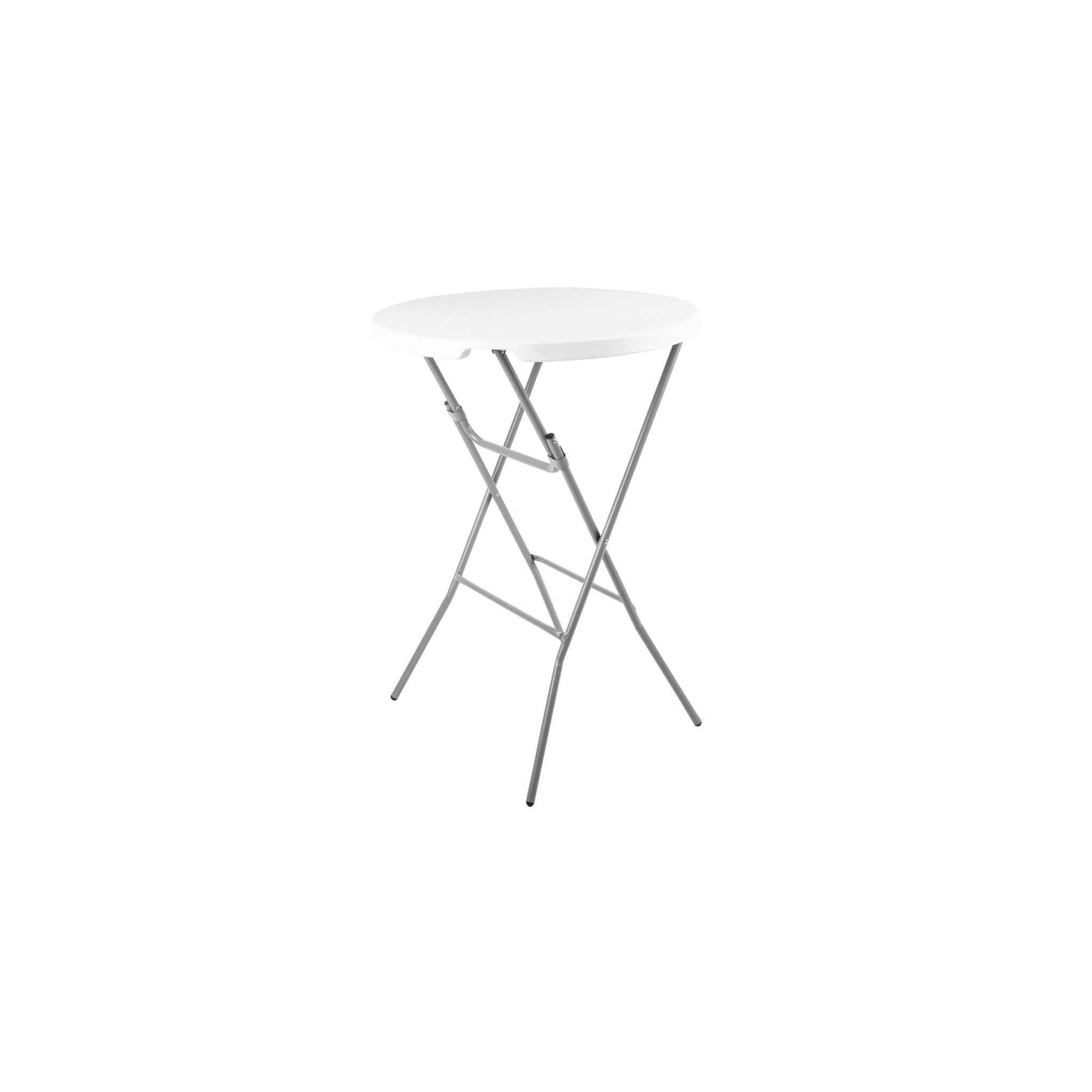 Bolero DL046 Poseur Folding Table Round White
