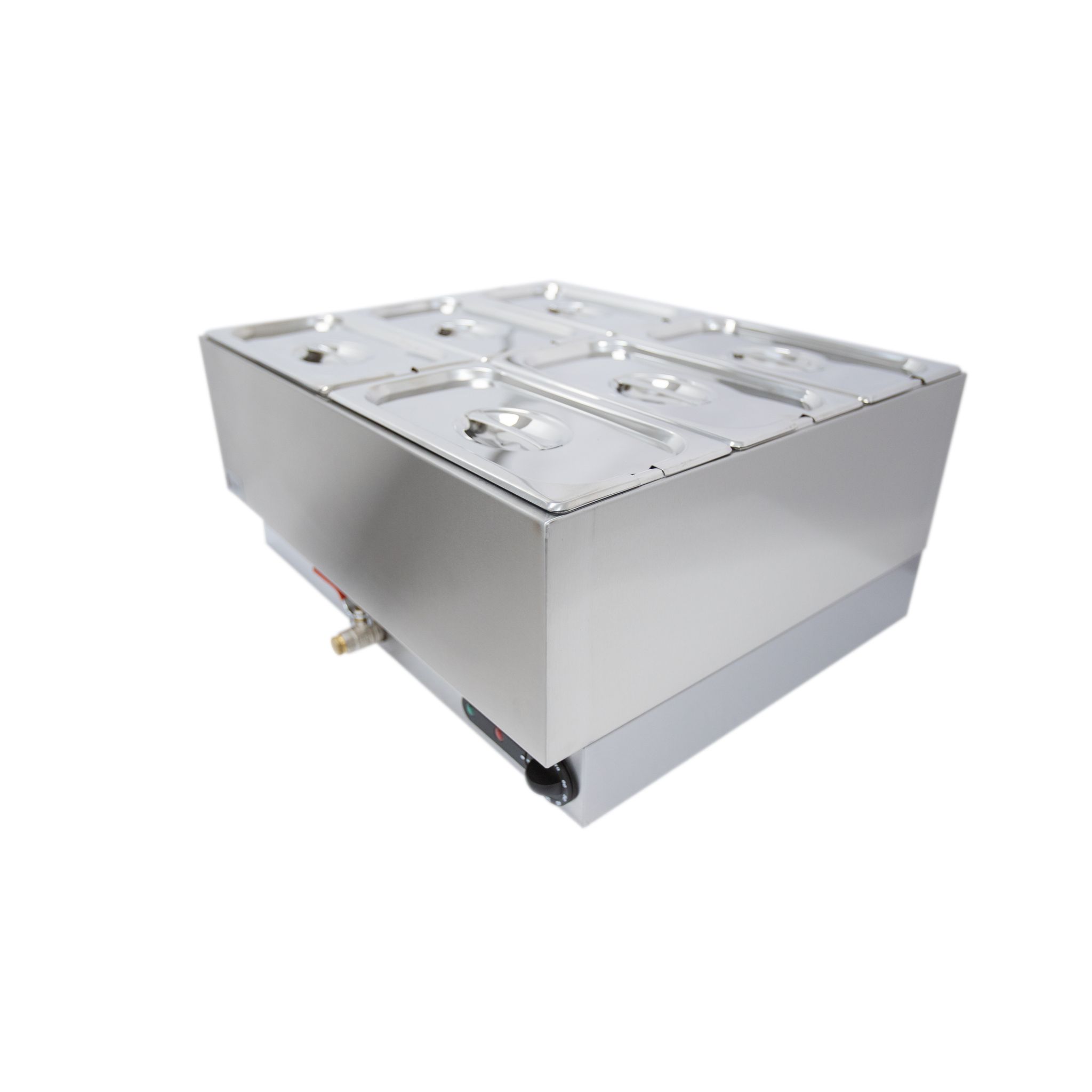 Parry 1985 6 x 1/3GN Electric Countertop Wet Heat Bain Marie With Pans