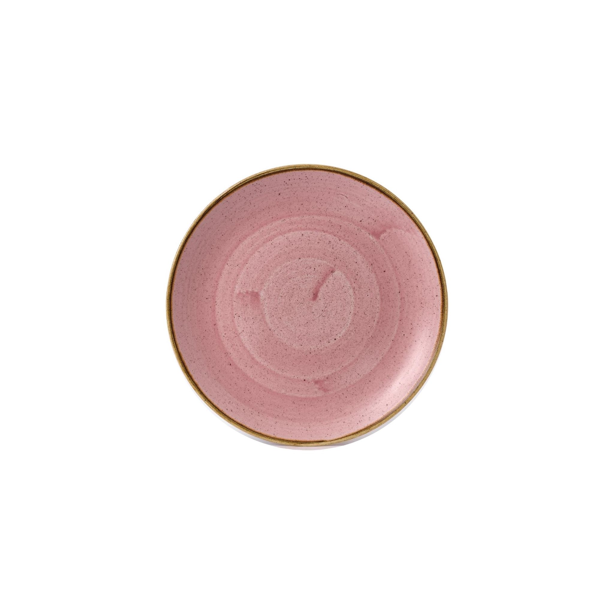Churchill Stonecast FJ901 Petal Pink Coupe Plates 10 1/4 " (Pack of 12)