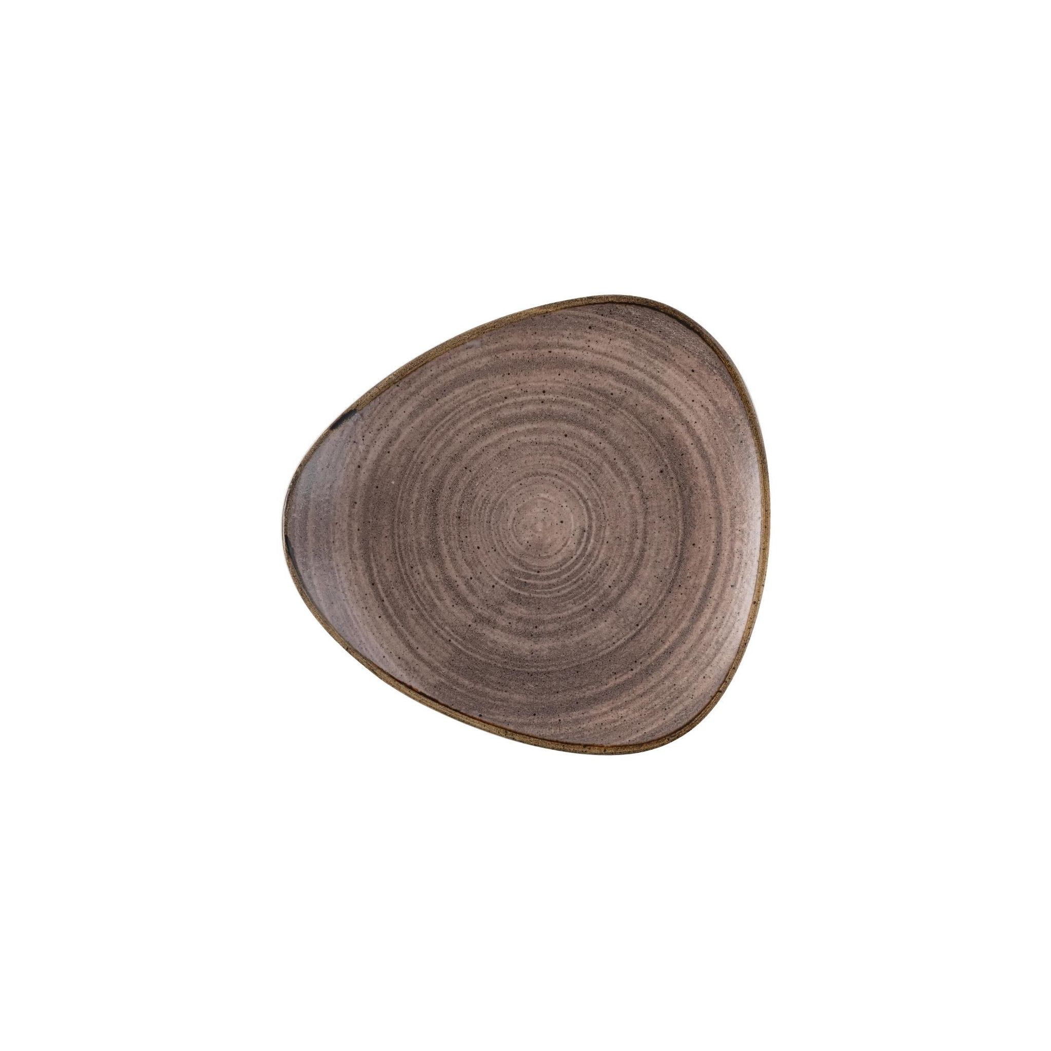 Churchill Stonecast Raw FS852 Lotus Plates Brown 254mm (Pack of 12)