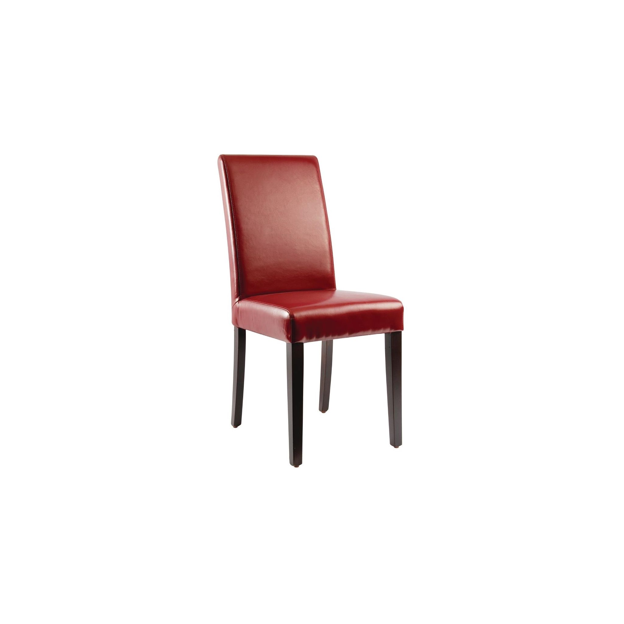 Bolero GH443 Faux Leather Dining Chairs Red (Pack of 2)