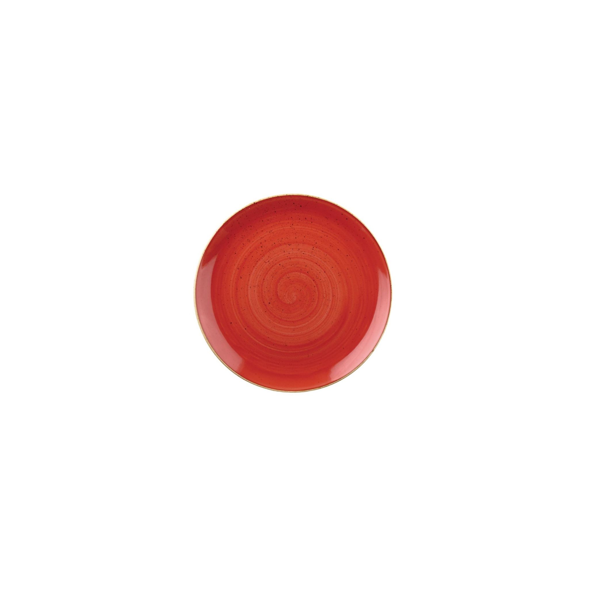 Churchill Stonecast DB063 Round Coupe Plates Berry Red 165mm (Pack of 12)