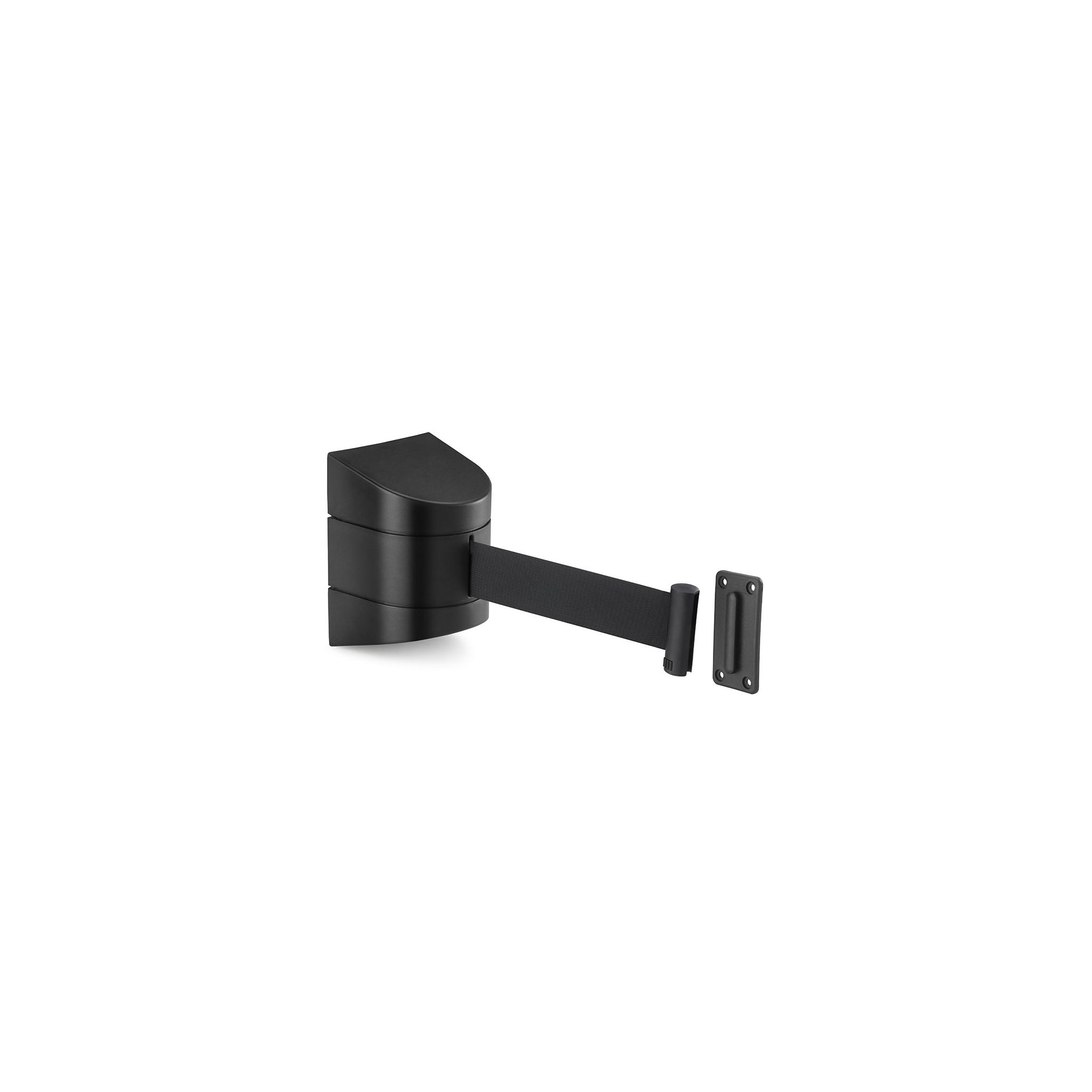 Prepara FB112 Wall Mounted Blk Plastic Retractable Barrier Tape 5m