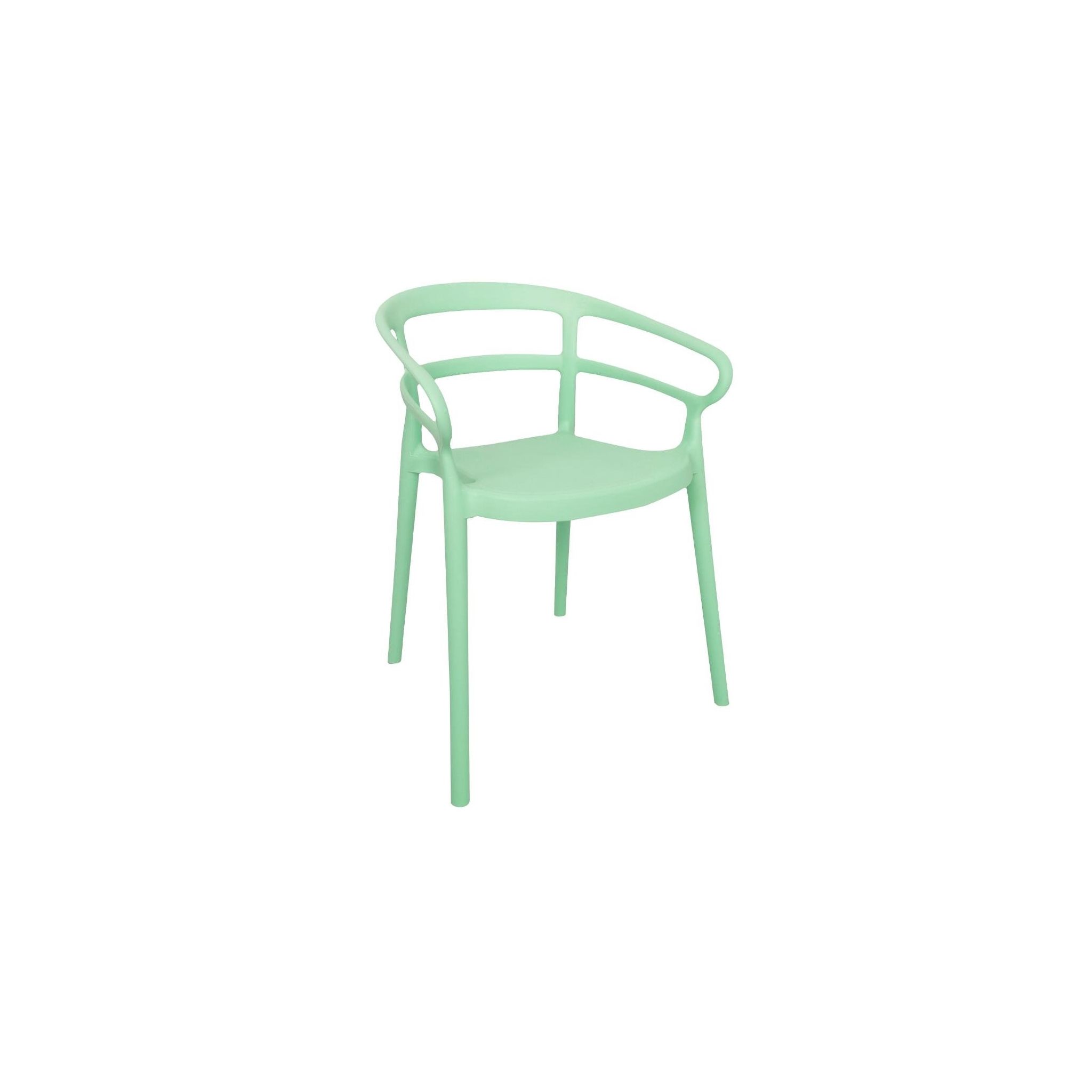 Bolero Mateo DX981 Set of 2 Cafe Chairs - Mint Green