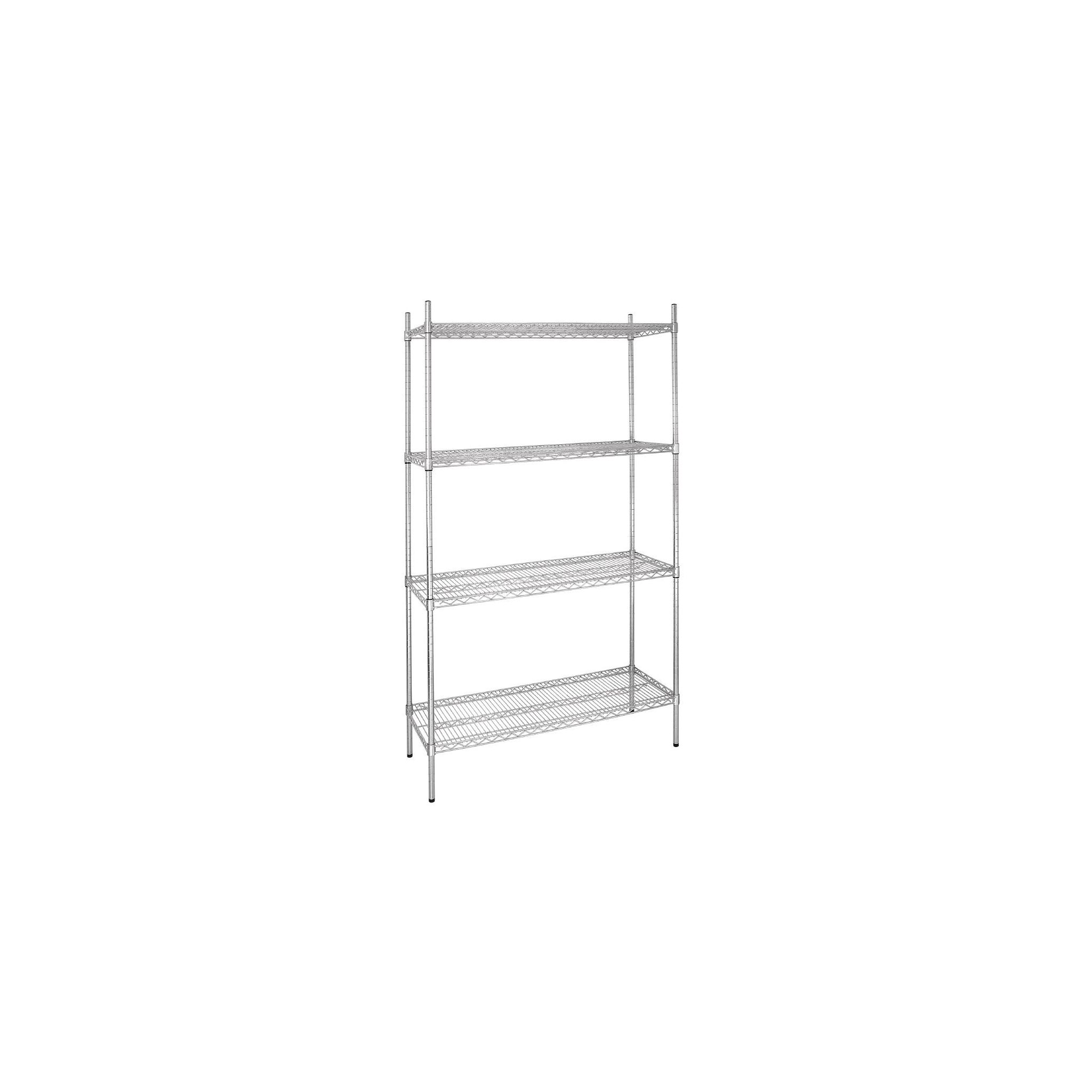 Vogue L927 915w x 460d mm Chrome Wire Shelves 4 Tier