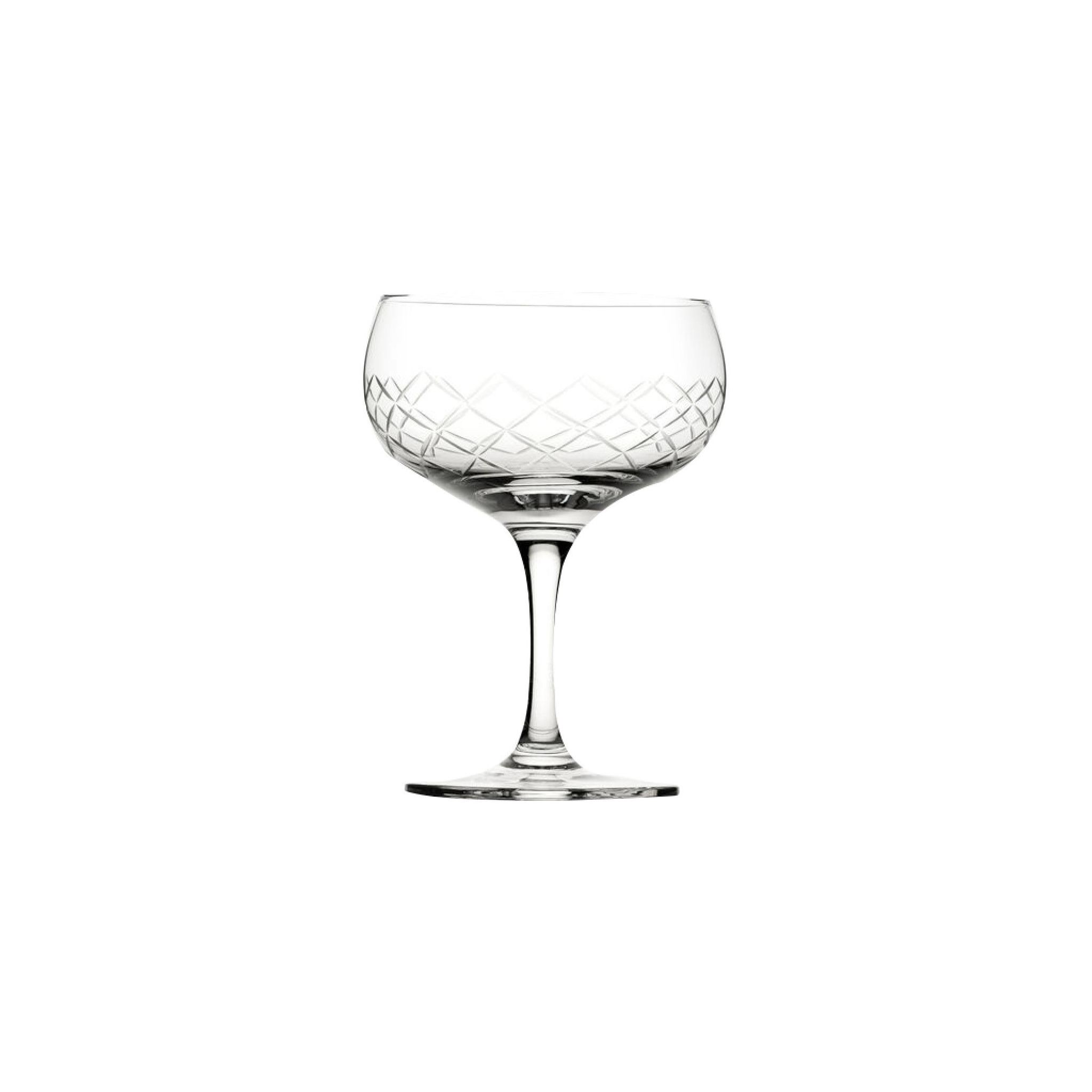 Utopia Raffles CZ056 Diamond Coupe Glasses 160ml (Pack of 6)
