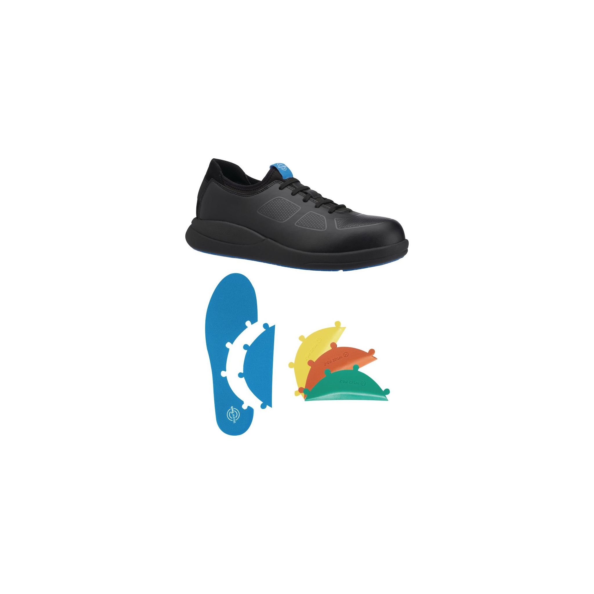 WearerTech Transform BB745-44 Safety Toe Trainer Black with Modular Insole Size 10