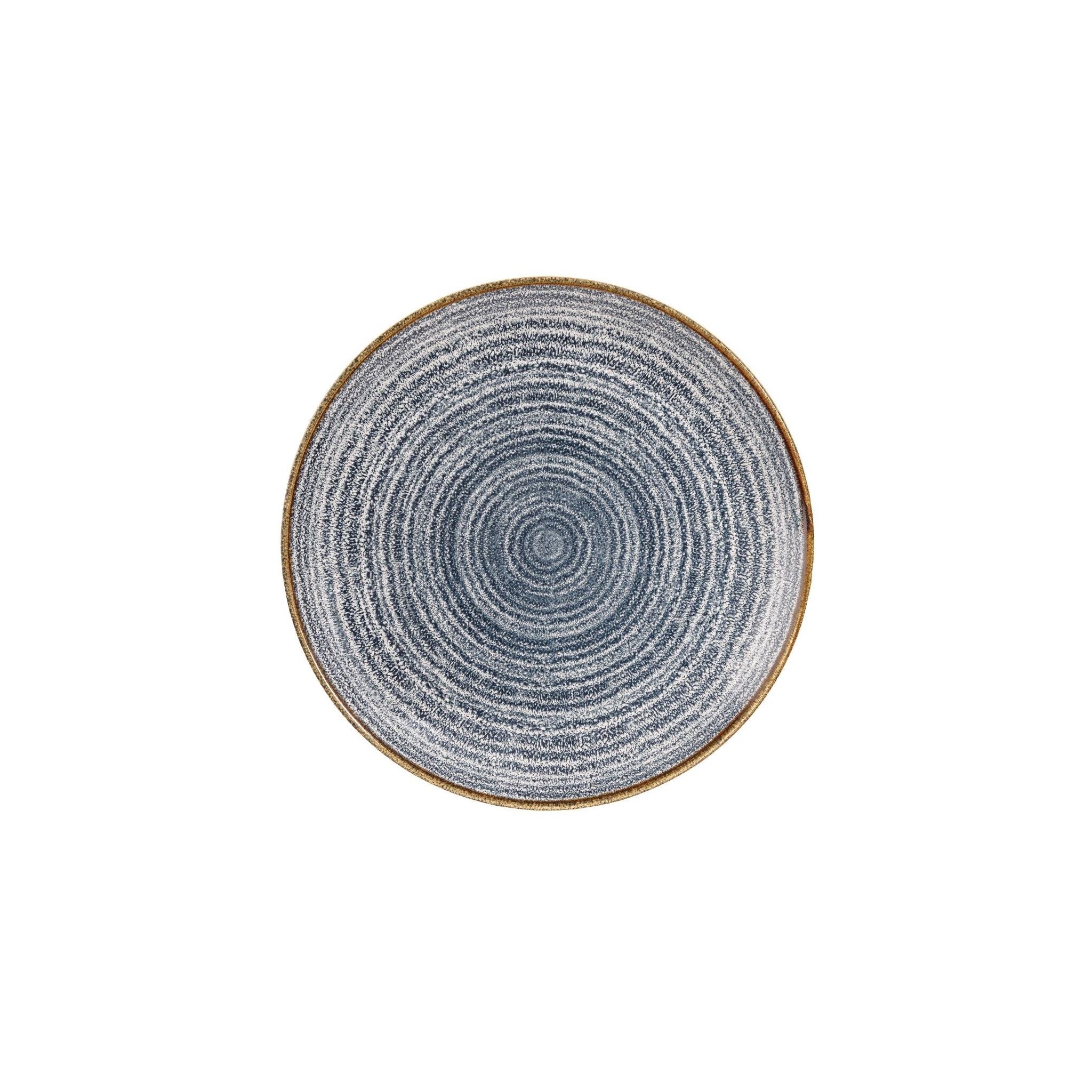 Churchill Studio Prints Homespun DS520 Coupe Plates Slate Blue 288mm (Pack of 12)