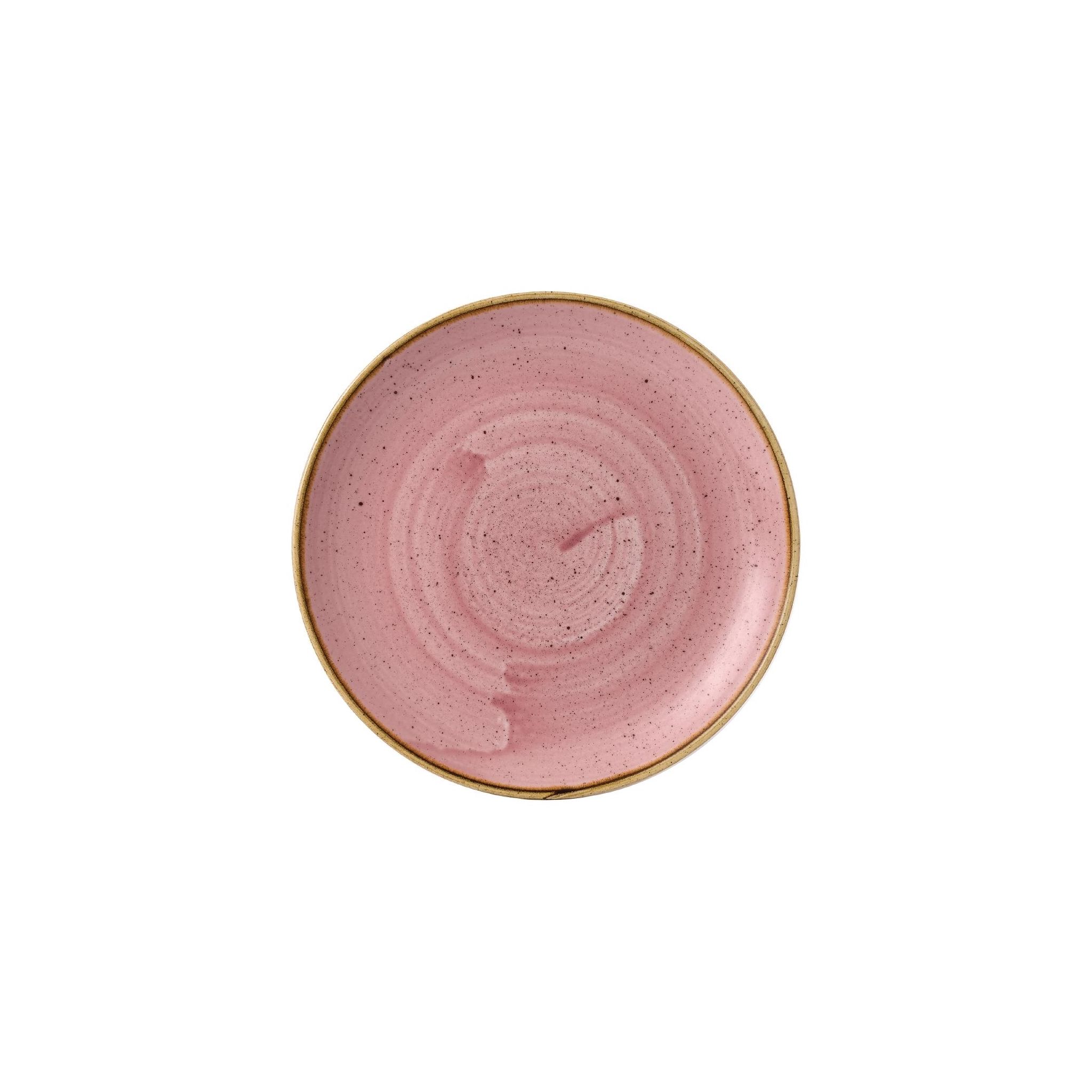 Churchill Stonecast FJ902 Petal Pink Coupe Plates 8 2/3 " (Pack of 12)