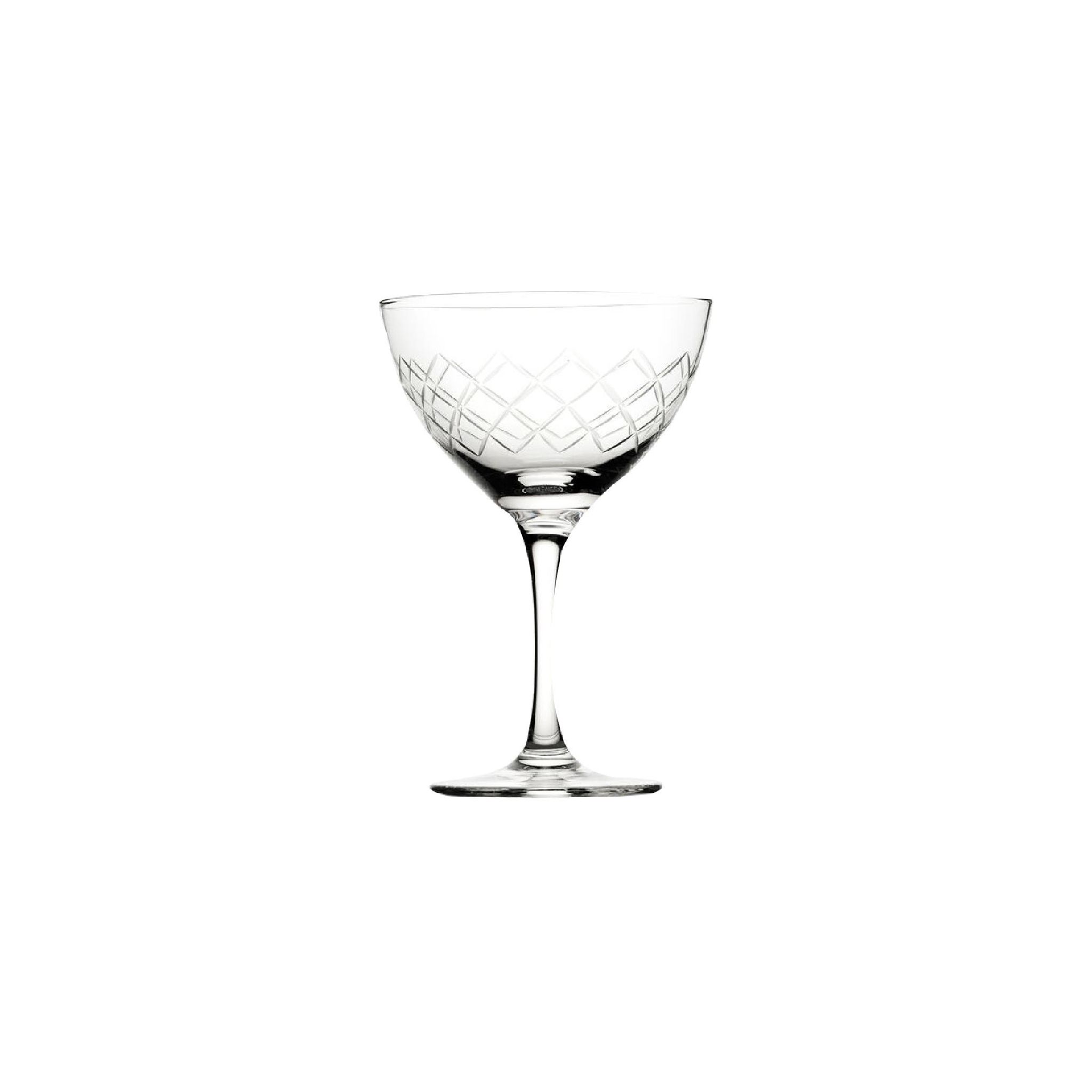 Utopia Raffles CZ052 Diamond Martini Glasses 190ml (Pack of 6)