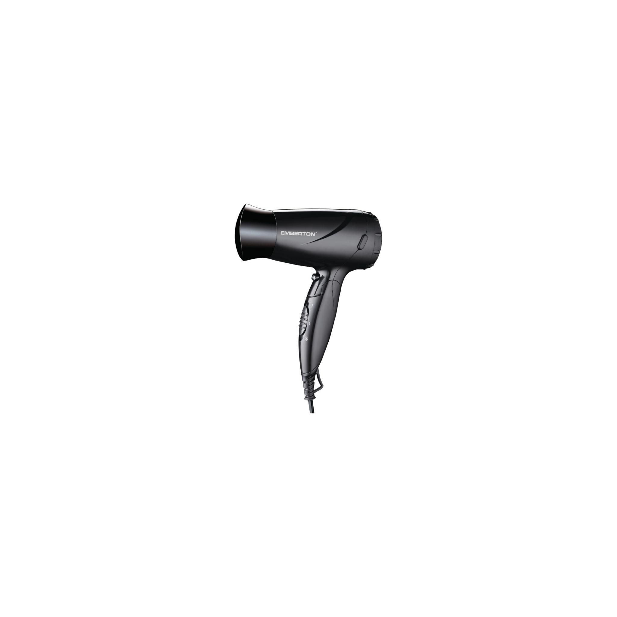 Emberton DC363 Black 1600w Folding Hairdryer