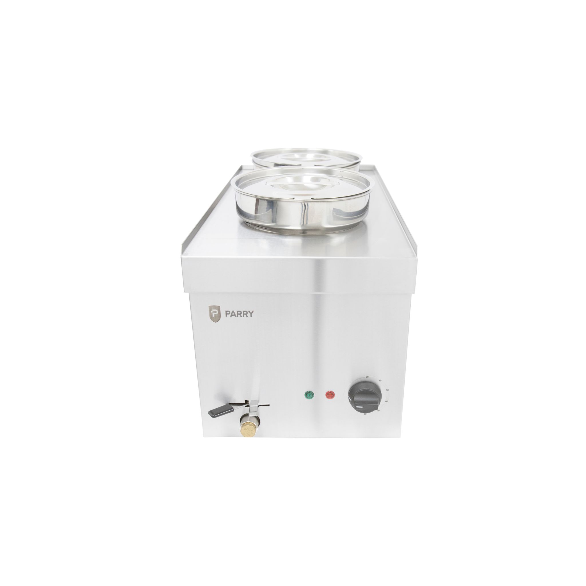 Parry NPWB2 2 x Round Pot Electric Countertop Wet Heat Bain Marie