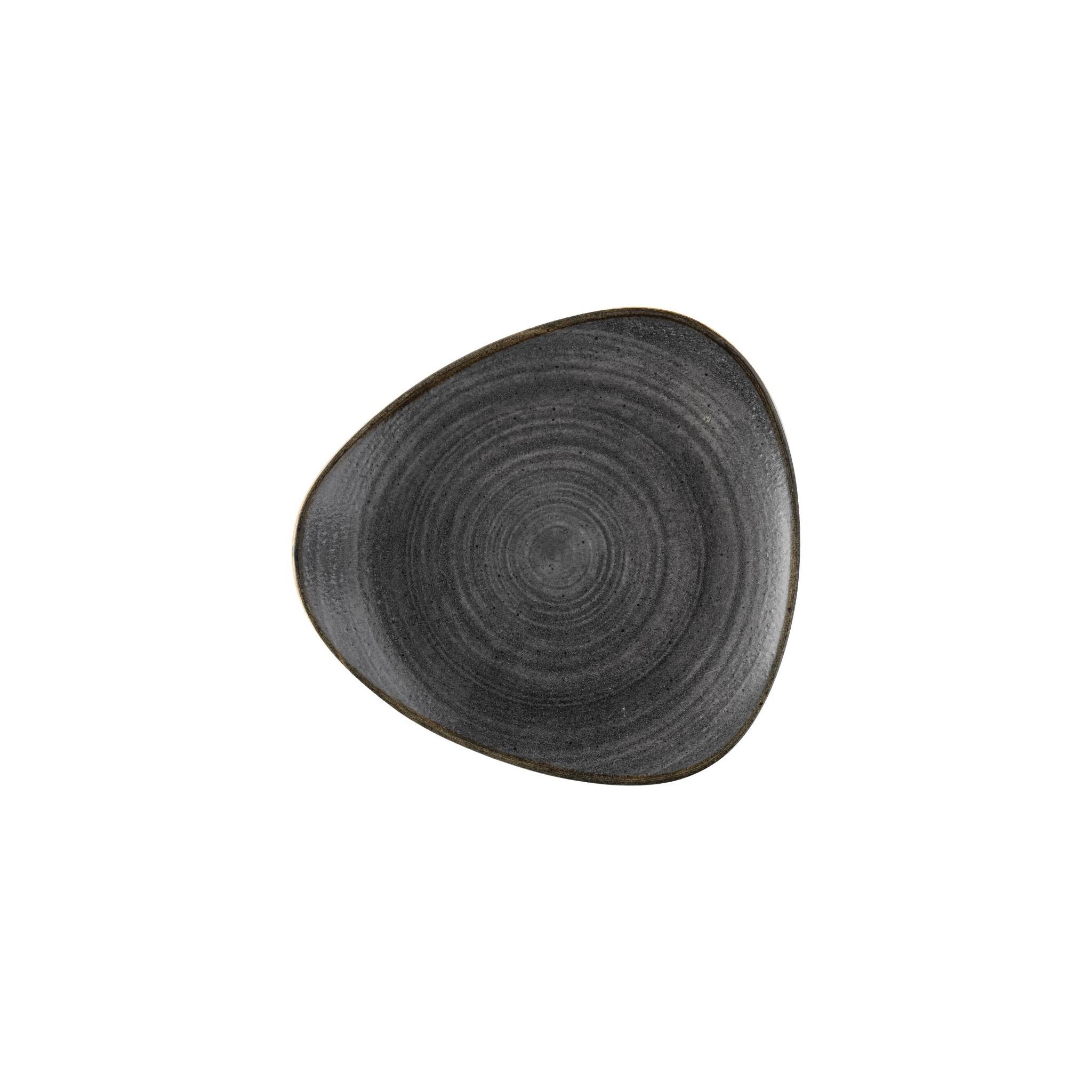 Churchill Stonecast Raw FS842 Lotus Plates Black 254mm (Pack of 12)