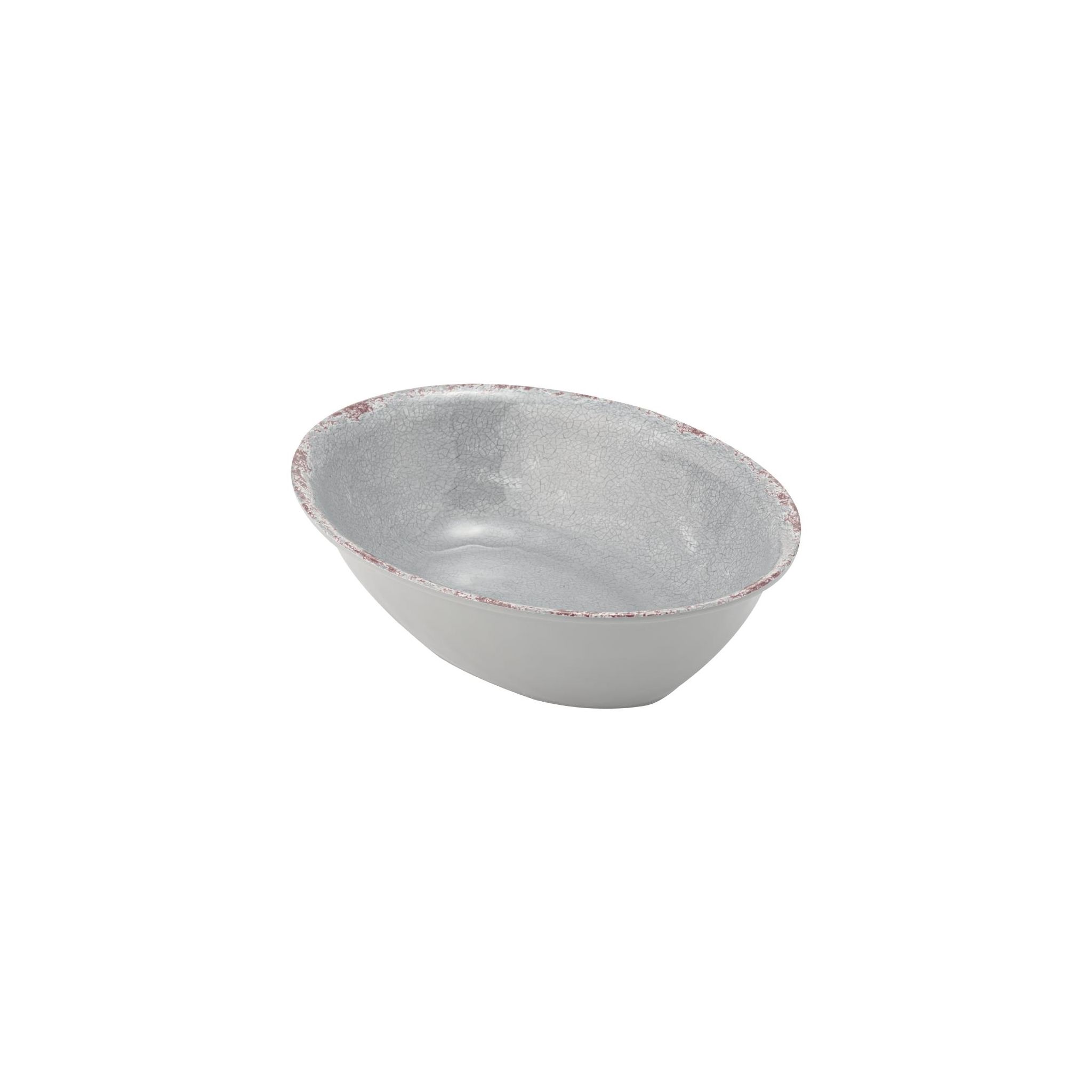 Dalebrook FT934 Casablanca Melamine Oval Bowl Grey 1.5 Ltr