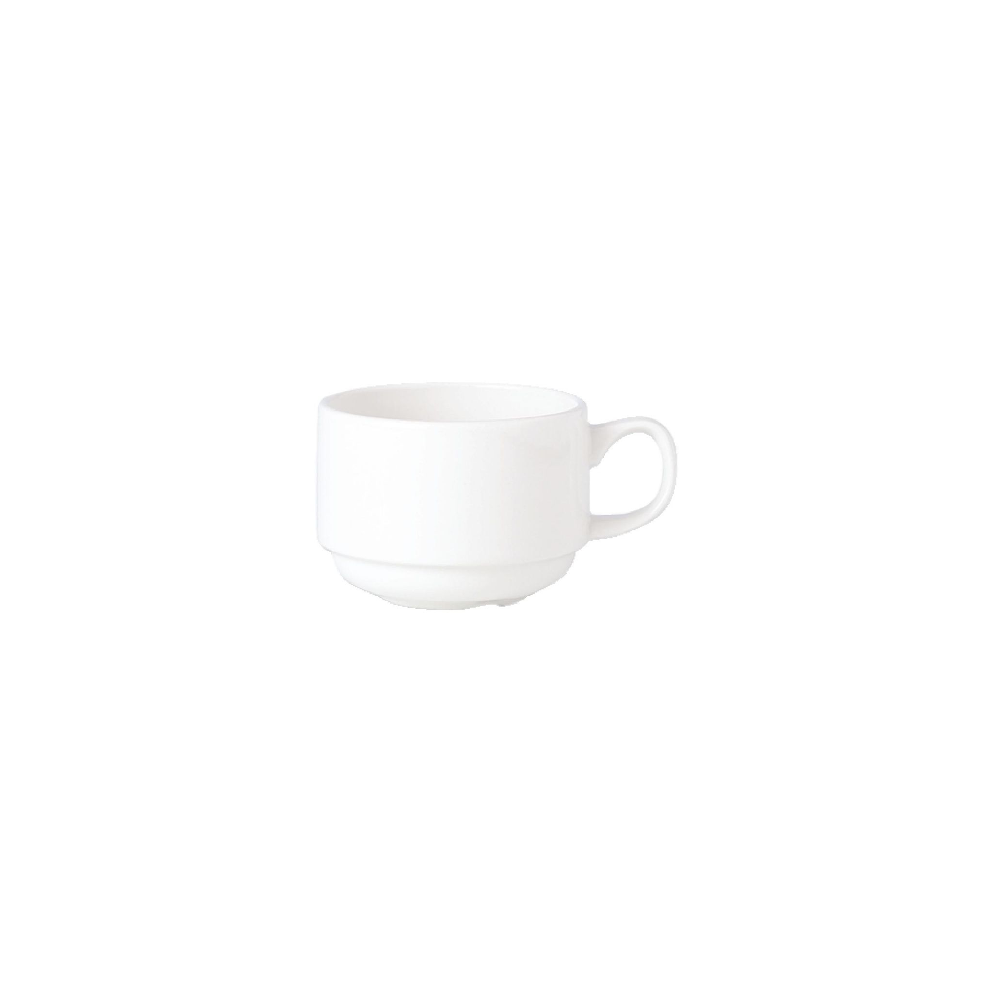 Steelite Simplicity White V7658 Stacking Espresso Cups 100ml (Pack of 12)