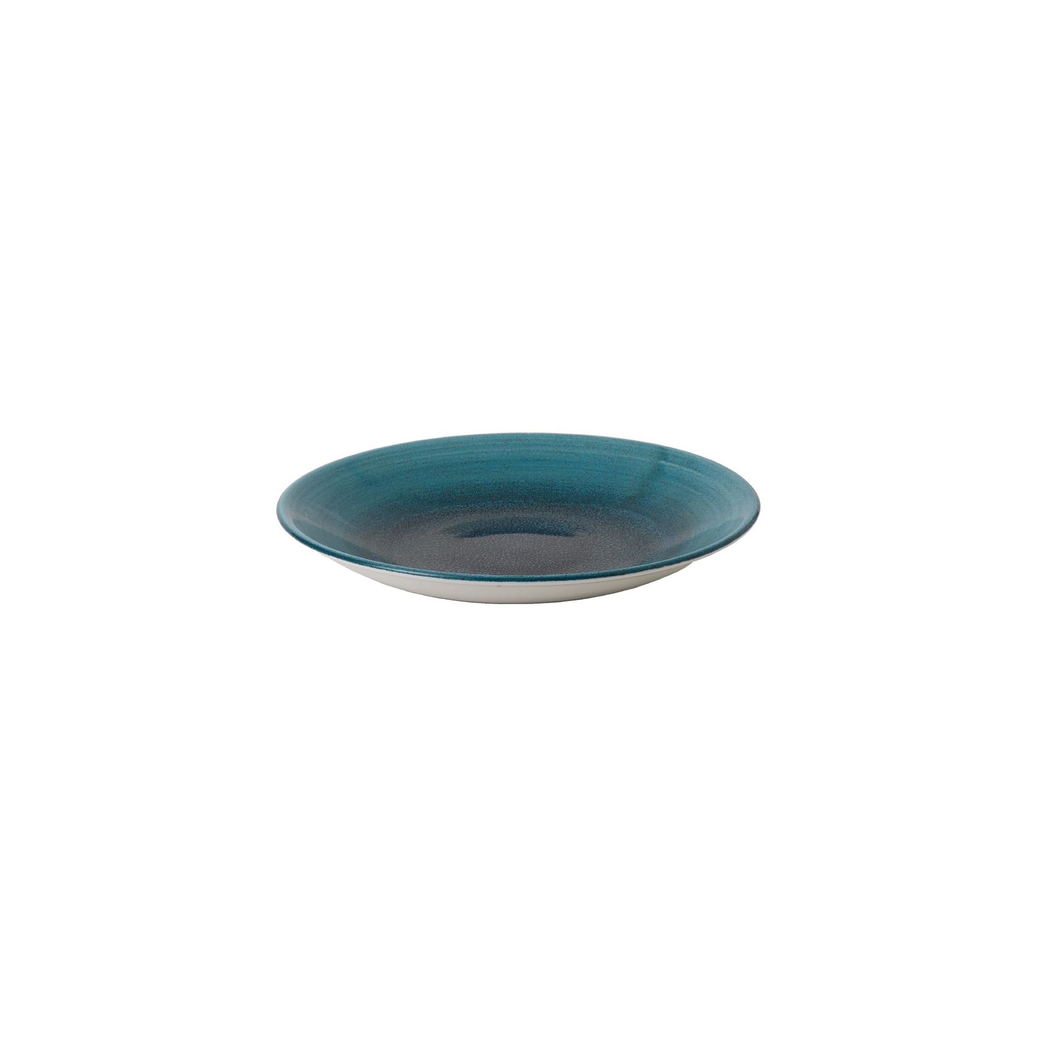 Churchill Stonecast Aqueous FJ968 Lagoon Deep Coupe Plates 10 " (Pack of 12)