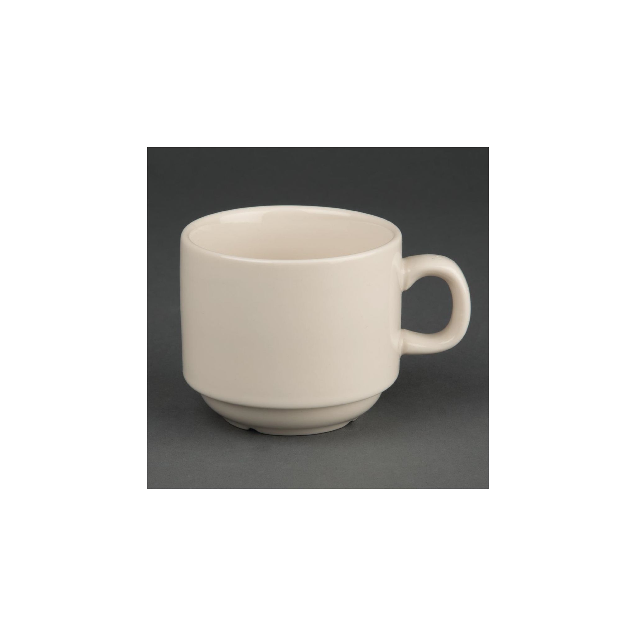 Olympia Ivory U106 Stacking Tea Cups Ivory 206ml (Pack of 12)