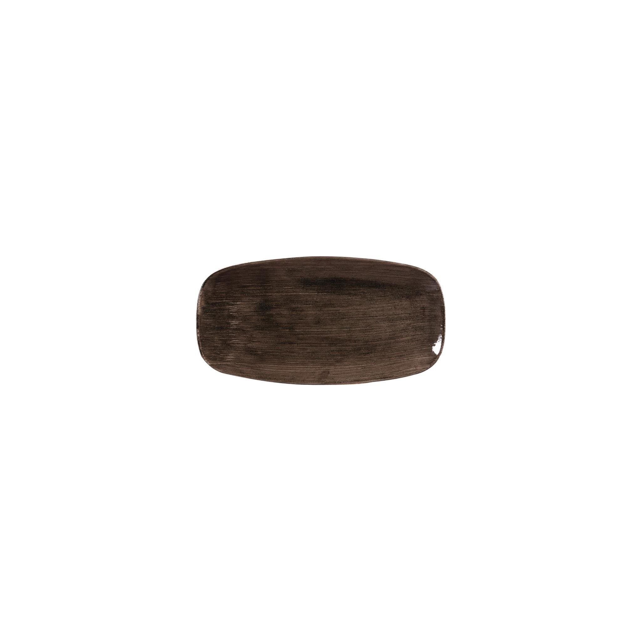 Churchill Stonecast Patina DR658 Rectangular Plates Black 298mm (Pack of 12)