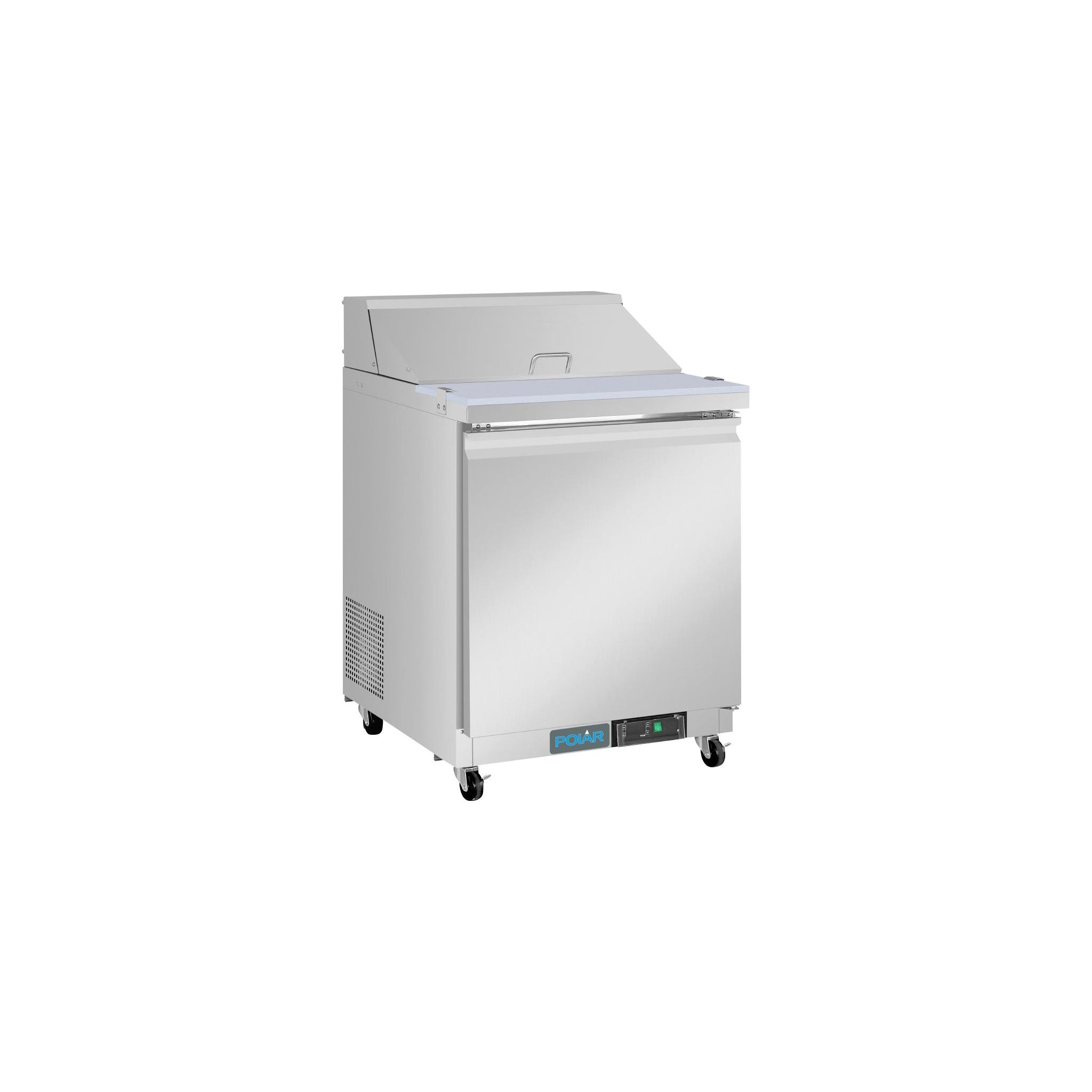Polar U-Series UA009 154 Ltr Single Door Refrigerated Pizza / Saladette Prep Counter