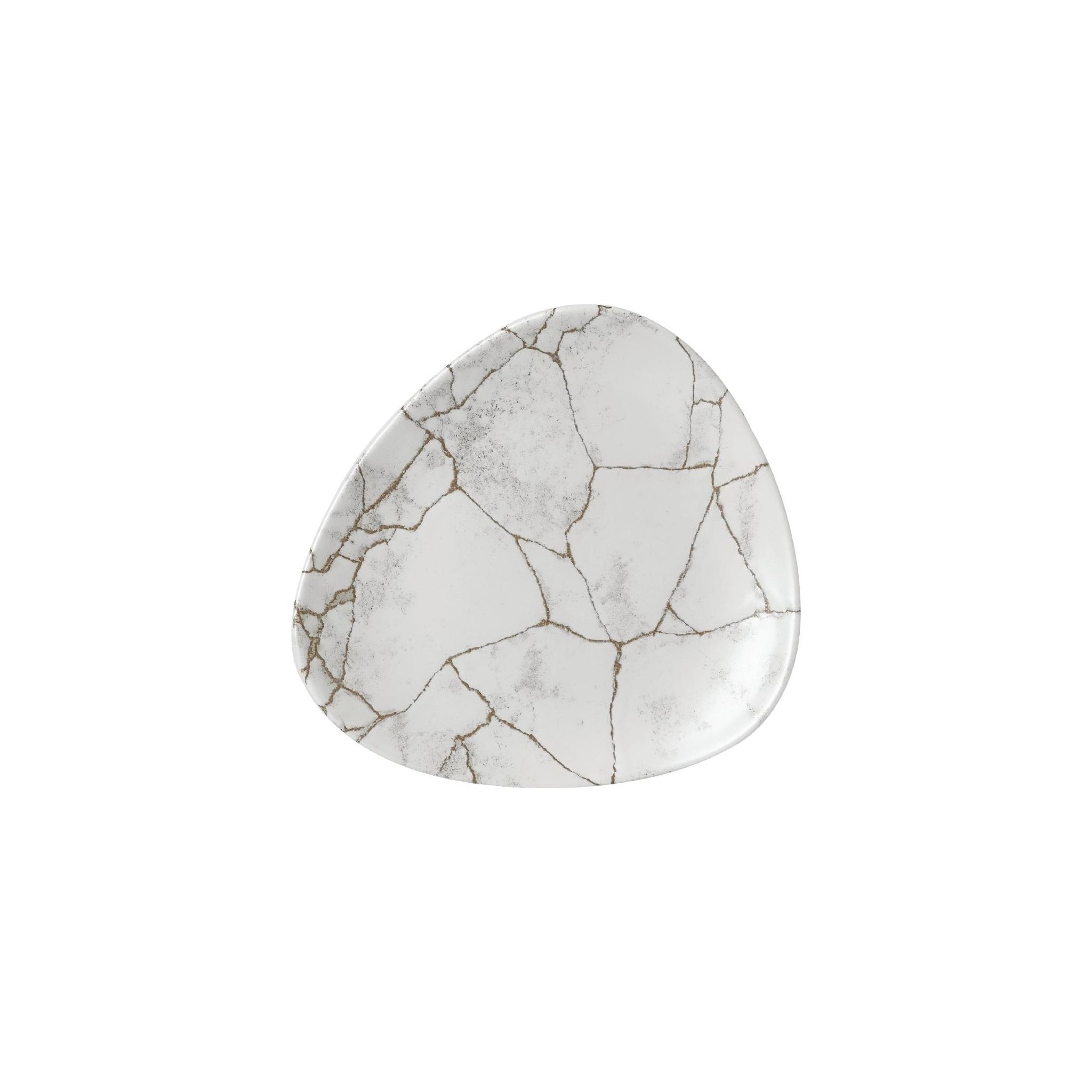Churchill Studio Prints Kintsugi FR061 Agate Grey Lotus Plates 177mm (Pack of 12)