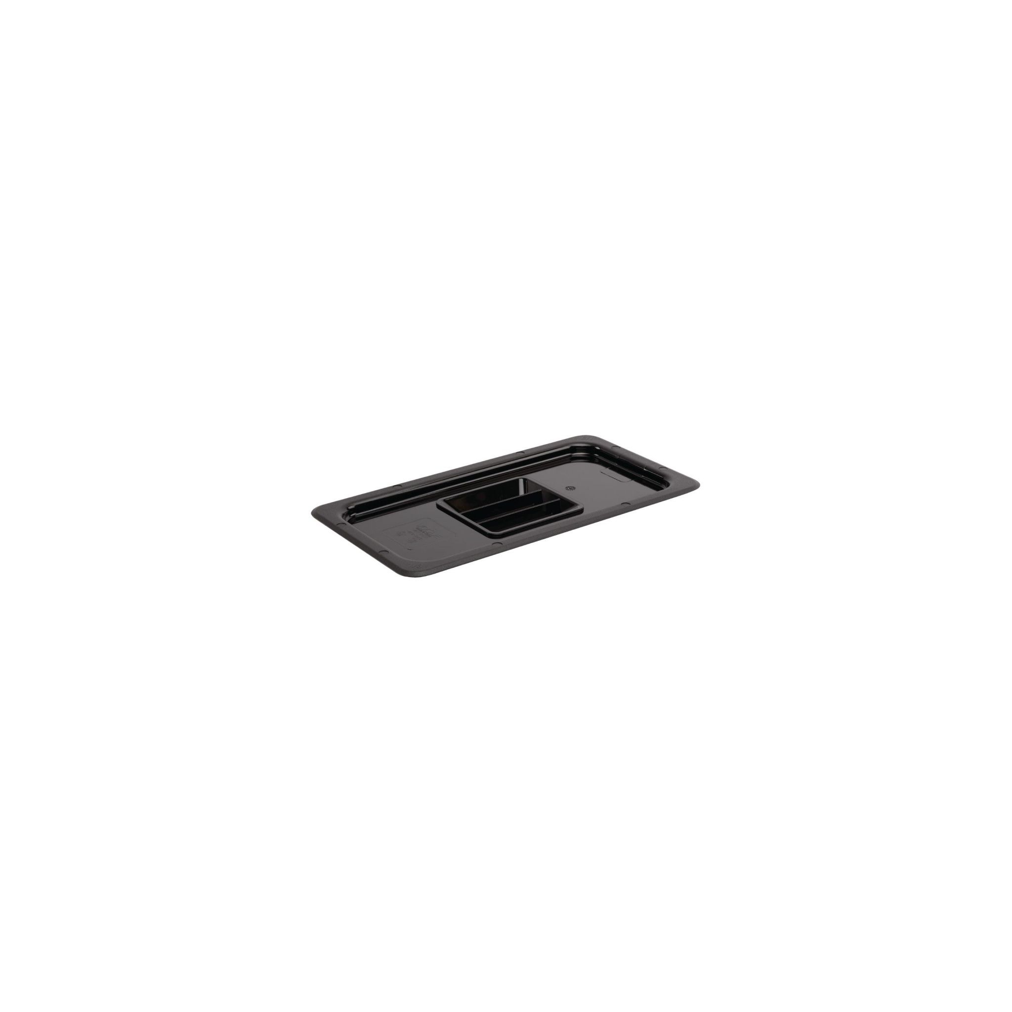Vogue U476 Polycarbonate 1/3 Gastronorm Tray Lid Black