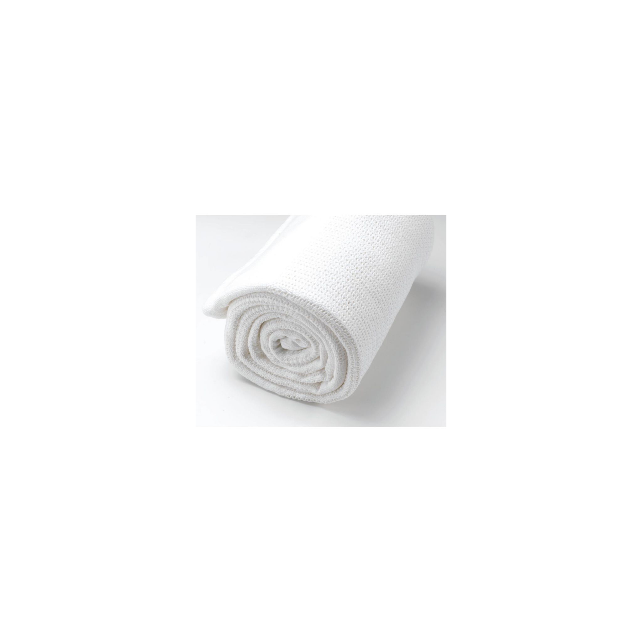 Mitre Essentials Cellular GU400 Single Cotton Blanket White