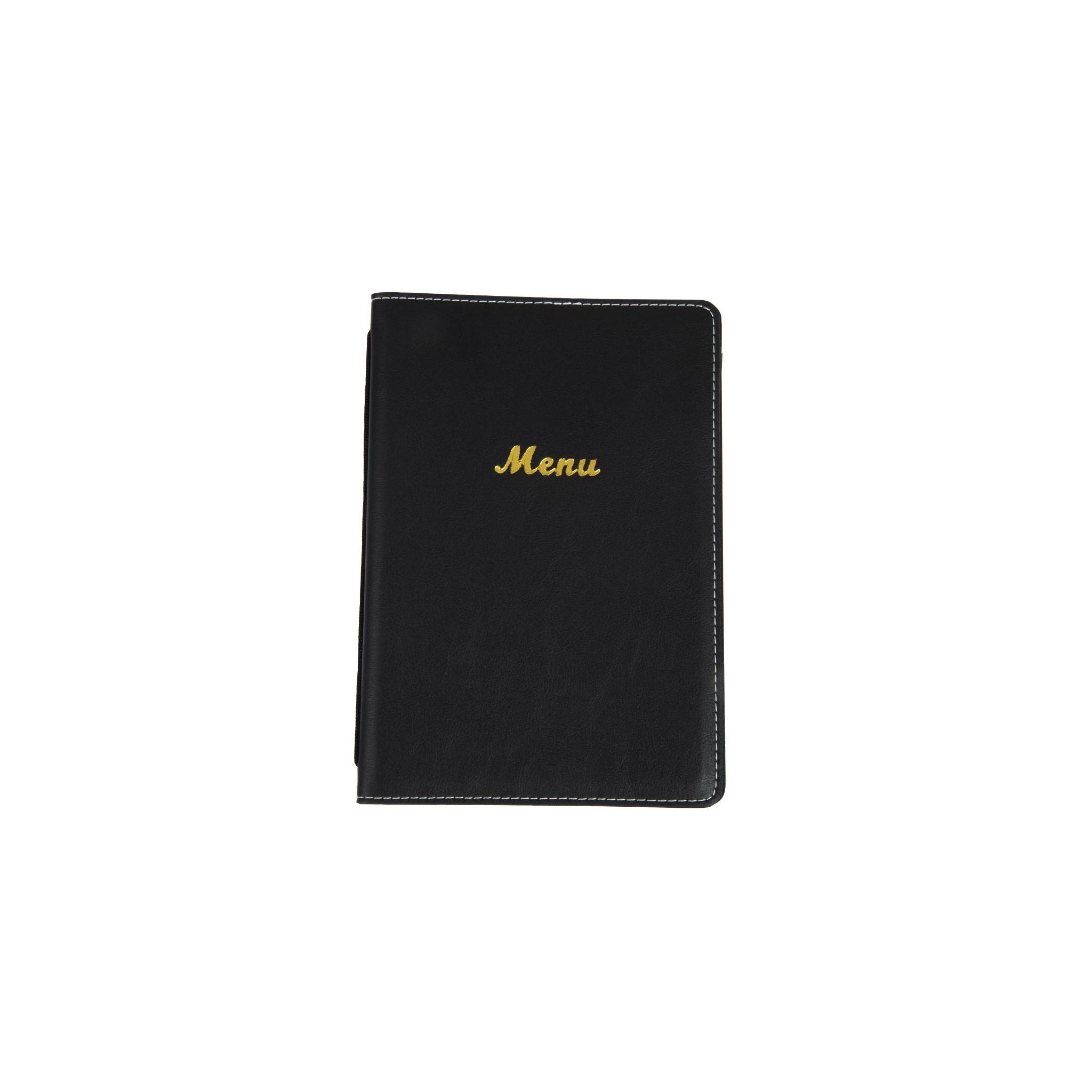 Olympia E223 Faux Leather Menu Cover A5 Black