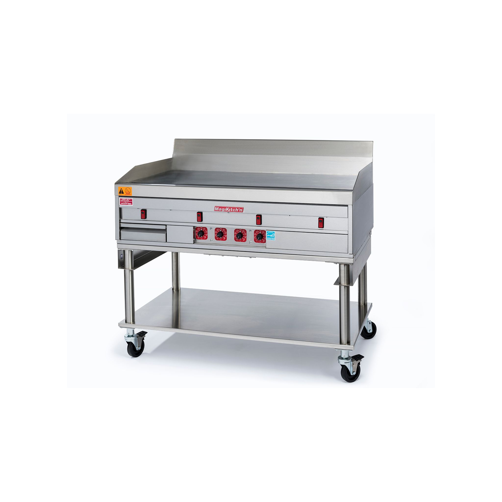 MagiKitch'n MKE/C-48 Electric Countertop Chrome Plate Griddle