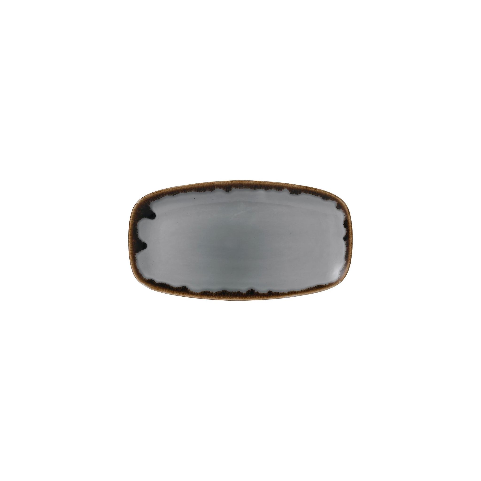Dudson Harvest FE368 Grey Chefs Oblong Plate 352 x 187mm (Pack of 6)