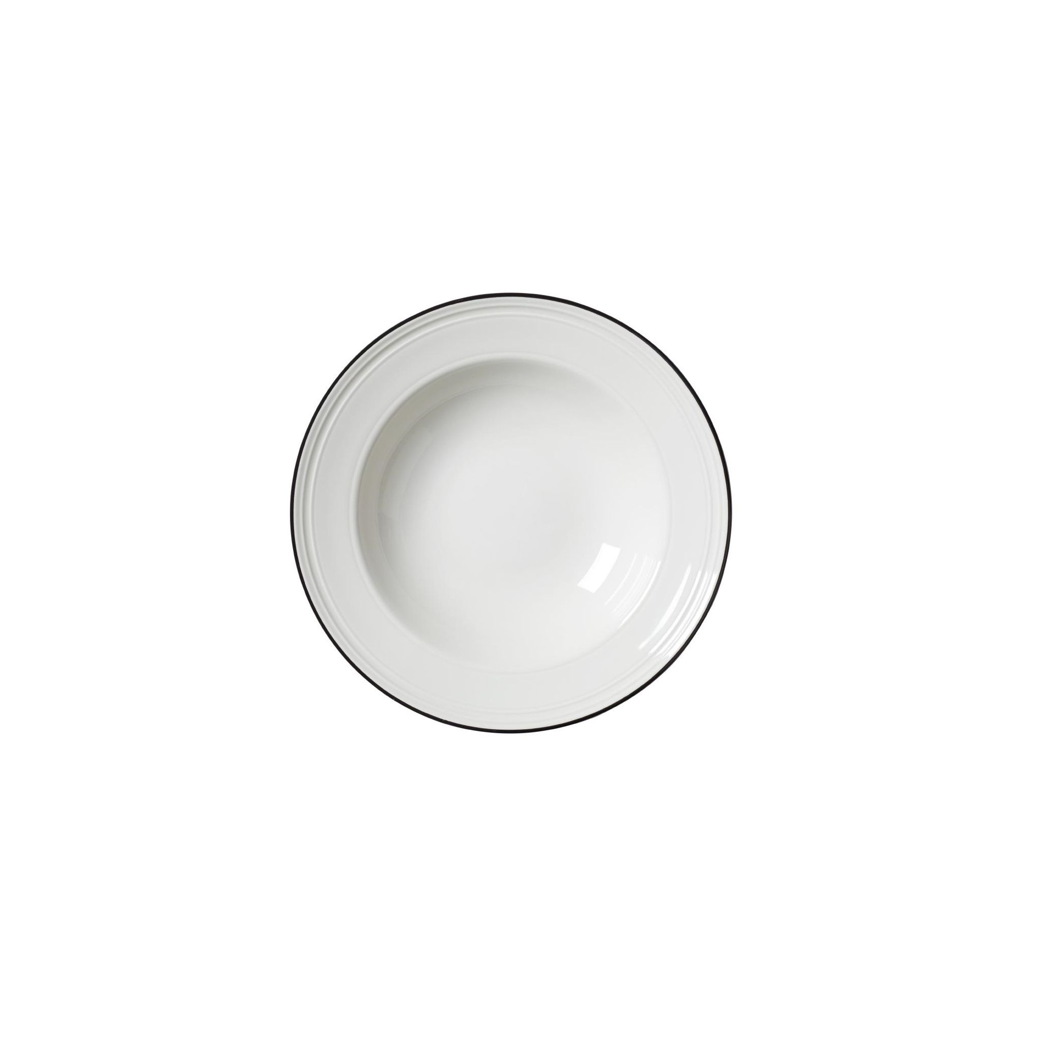 Steelite Bead VV2679 Black Band Pasta Plates 240mm (Pack of 12)